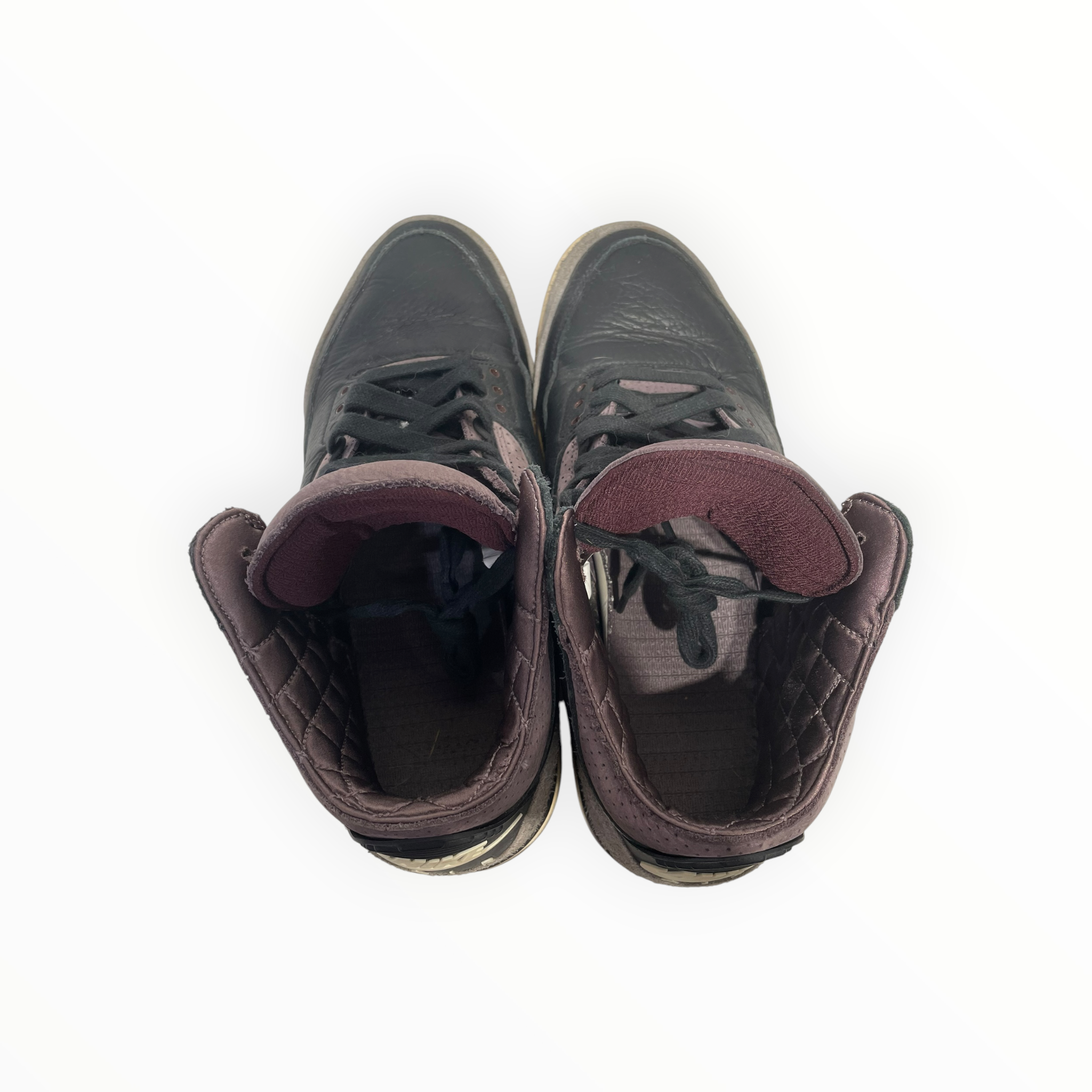 NIKE/X A MA MANIERE AIR JORDAN 3/Hi-Sneakers/US 13/Leather/BLK/FZ4811-001 view 3