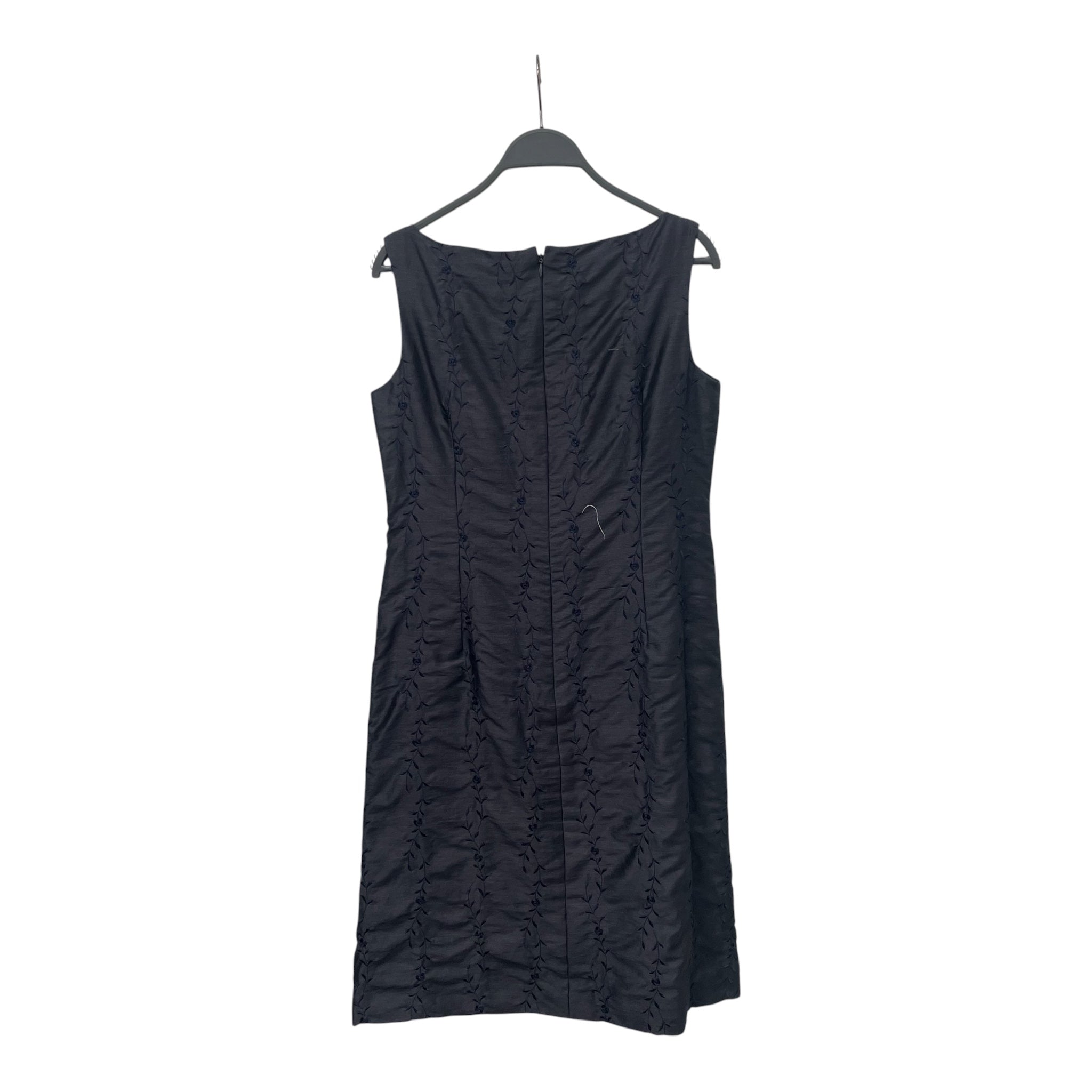 BALENCIAGA/SL Dress/40/Floral Pattern/NVY/BOWTIEWAIST view 2