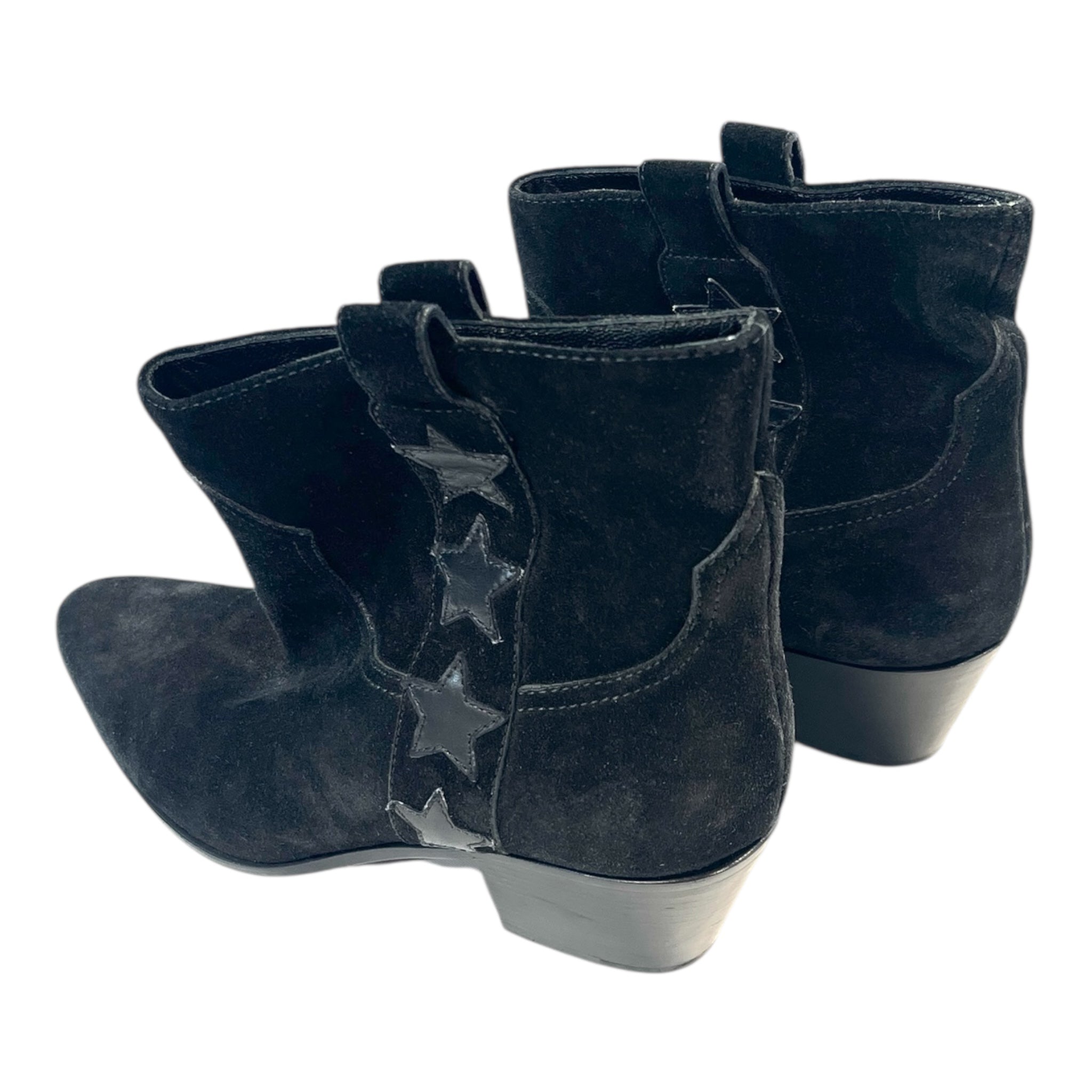 SAINT LAURENT/Western Boots/EU 35/Suede/BLK/ view 2