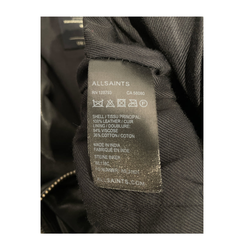 ALLSAINTS/Leather Jkt/4/Leather/BLK/LOT NO. A