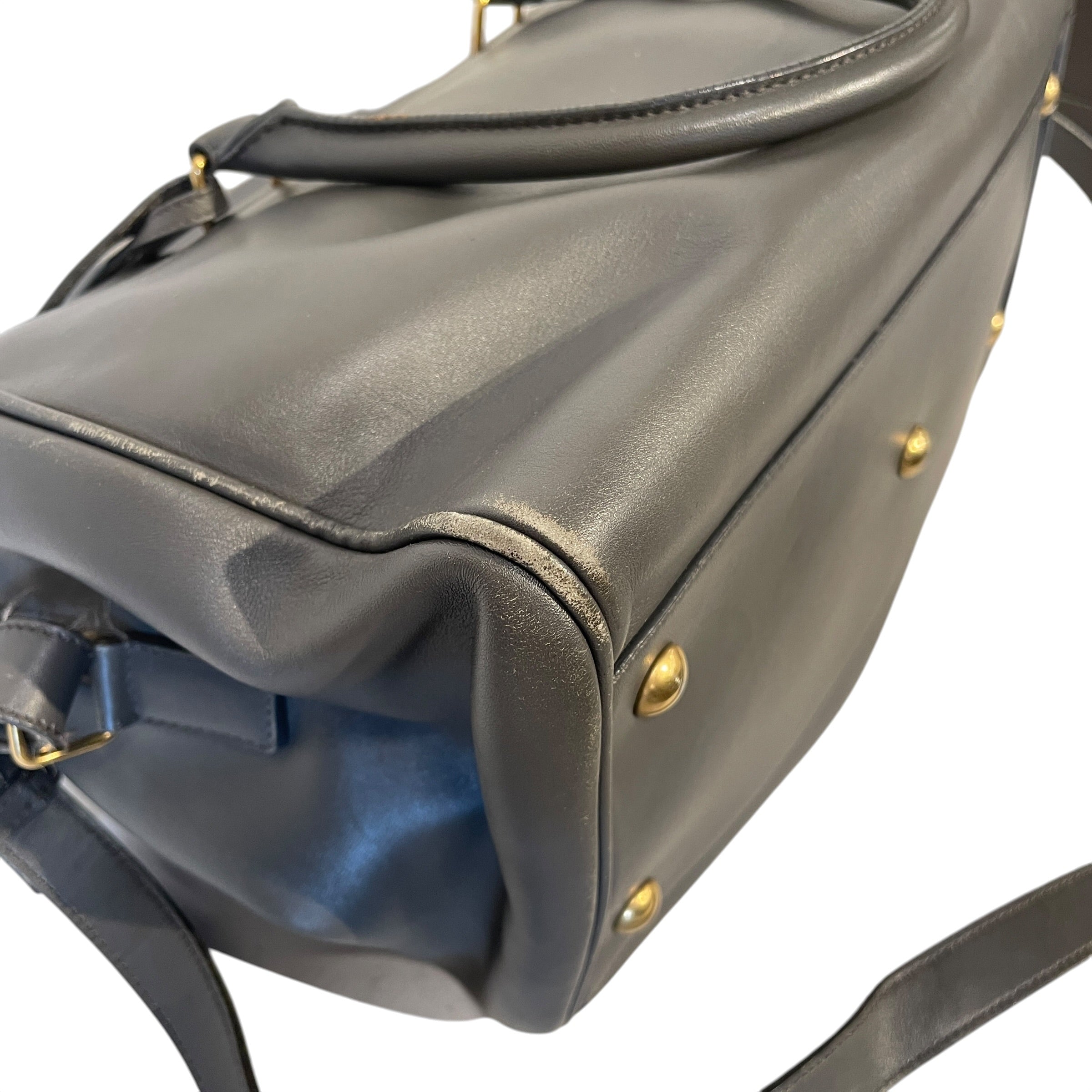 SAINT LAURENT/Hand Bag/Leather/GRY/LEATHER CLASSIC DUFFLE view 14
