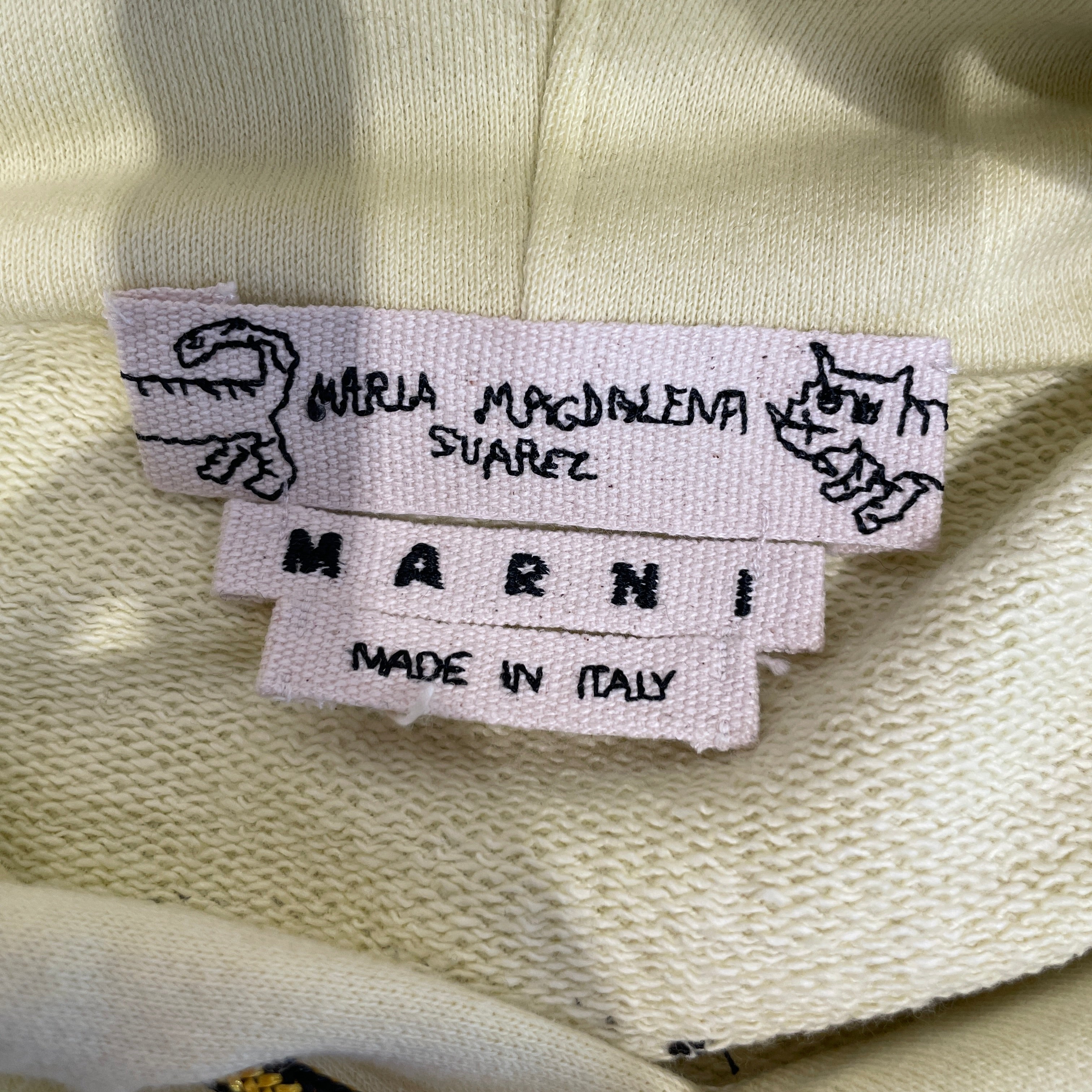 MARNI/Hoodie/50/Cotton/YEL/FLOODIE view 3