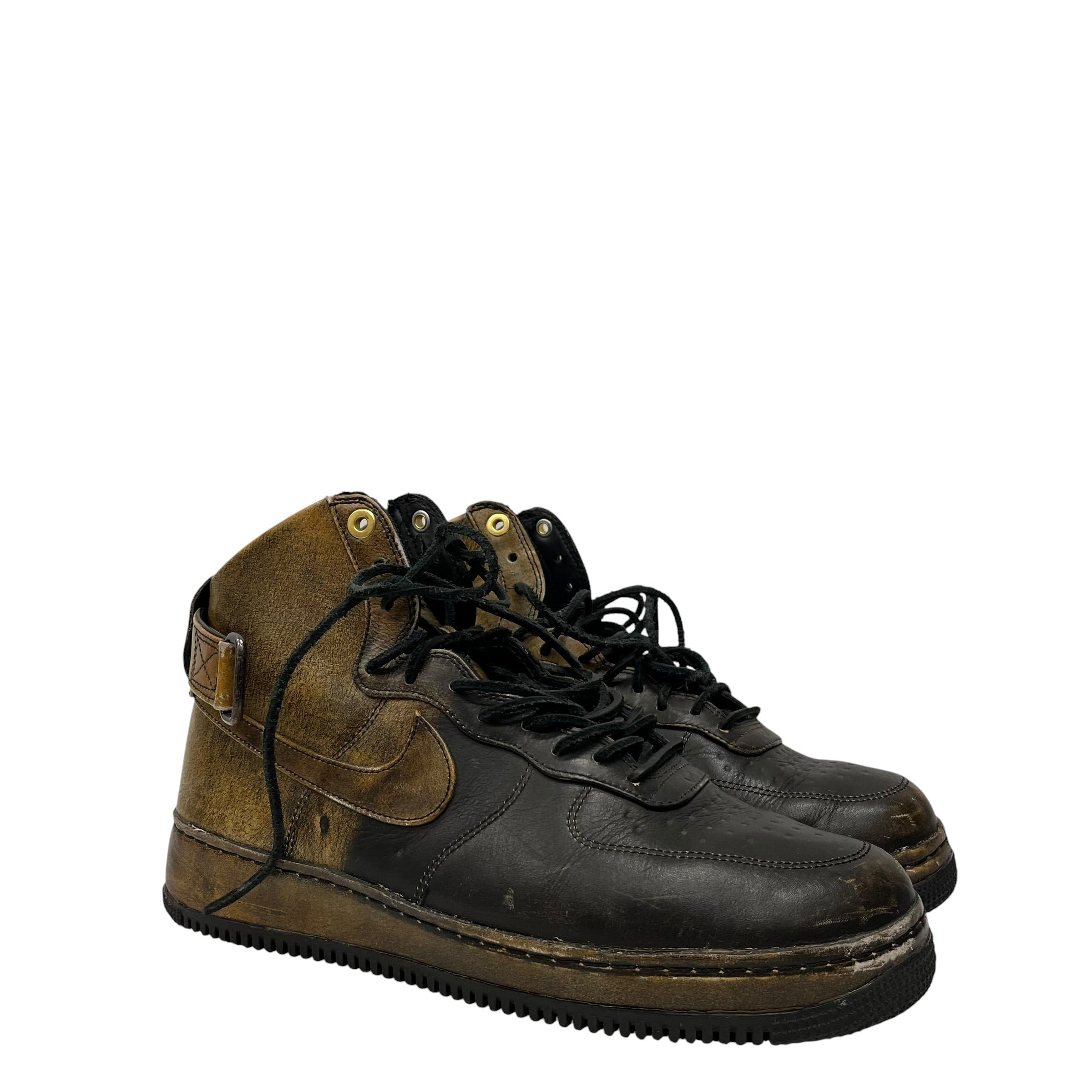 NIKE/PIGALLE/AIR FORCE 1 HI NG CMFT LW/Hi-Sneakers/US 10.5/Leather/BRW/677129-090 view 1