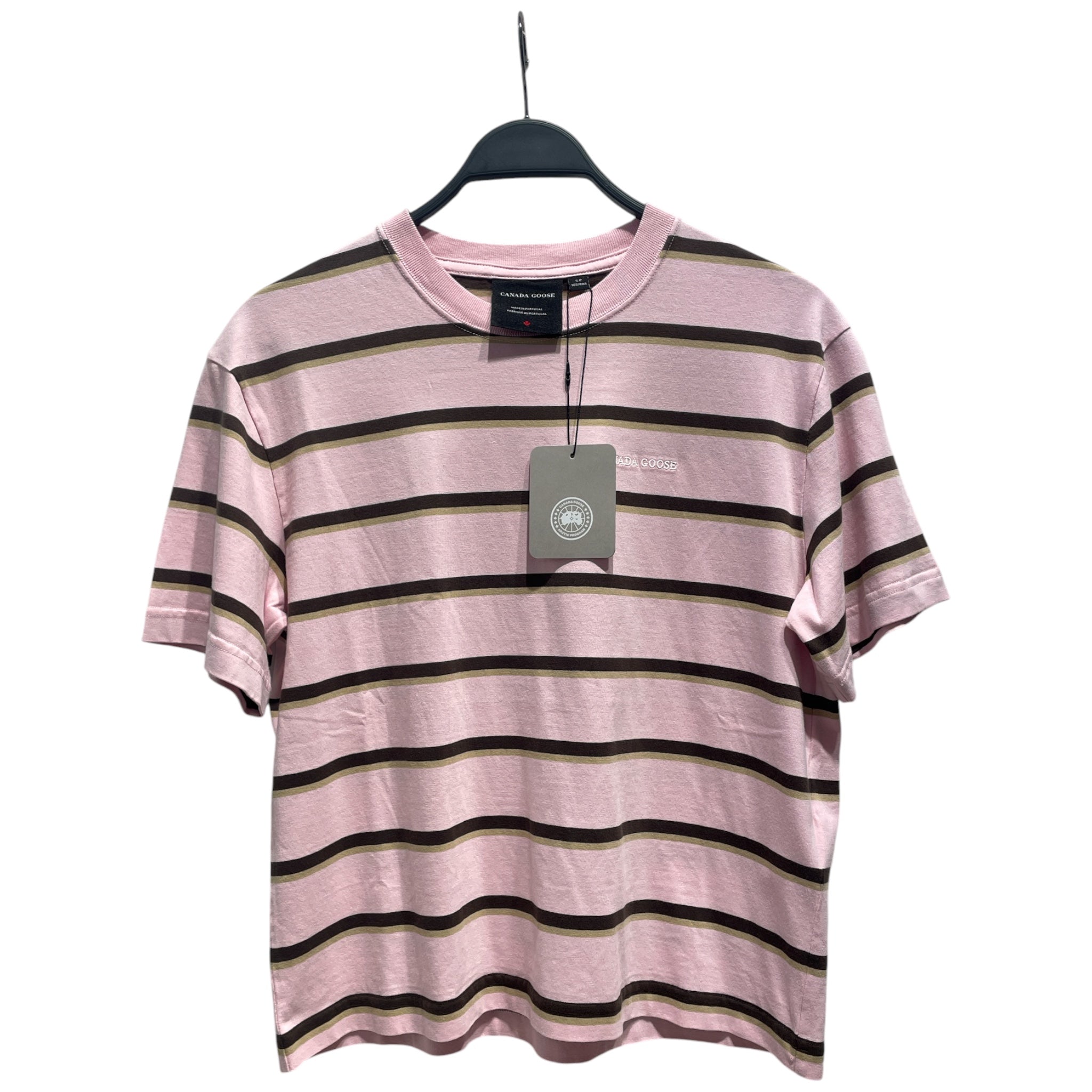 CANADA GOOSE/T-Shirt/S/Stripe/Cotton/PNK/ view 1