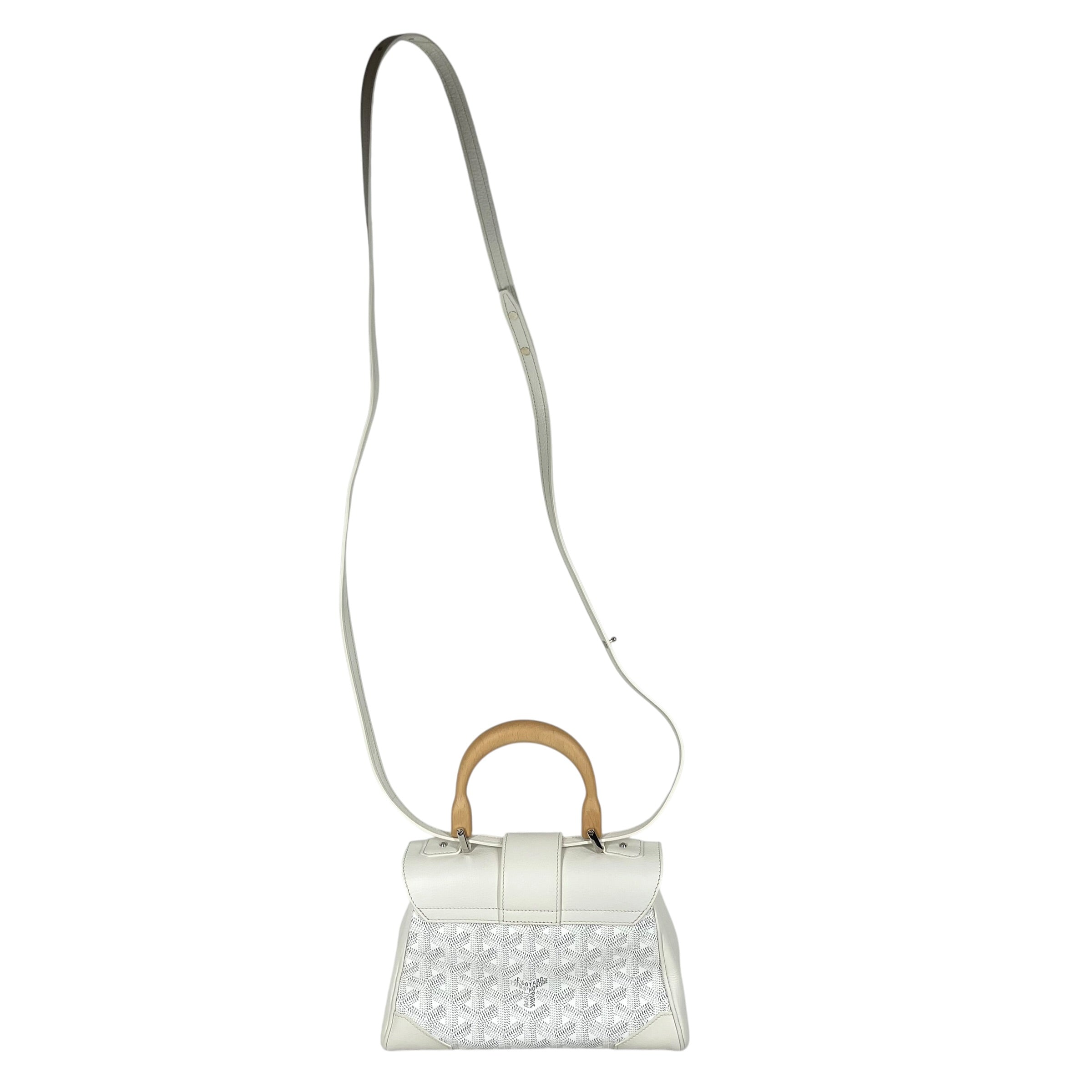 GOYARD/Hand Bag/Monogram/Leather/WHT/SAIGON MINI BAG view 2