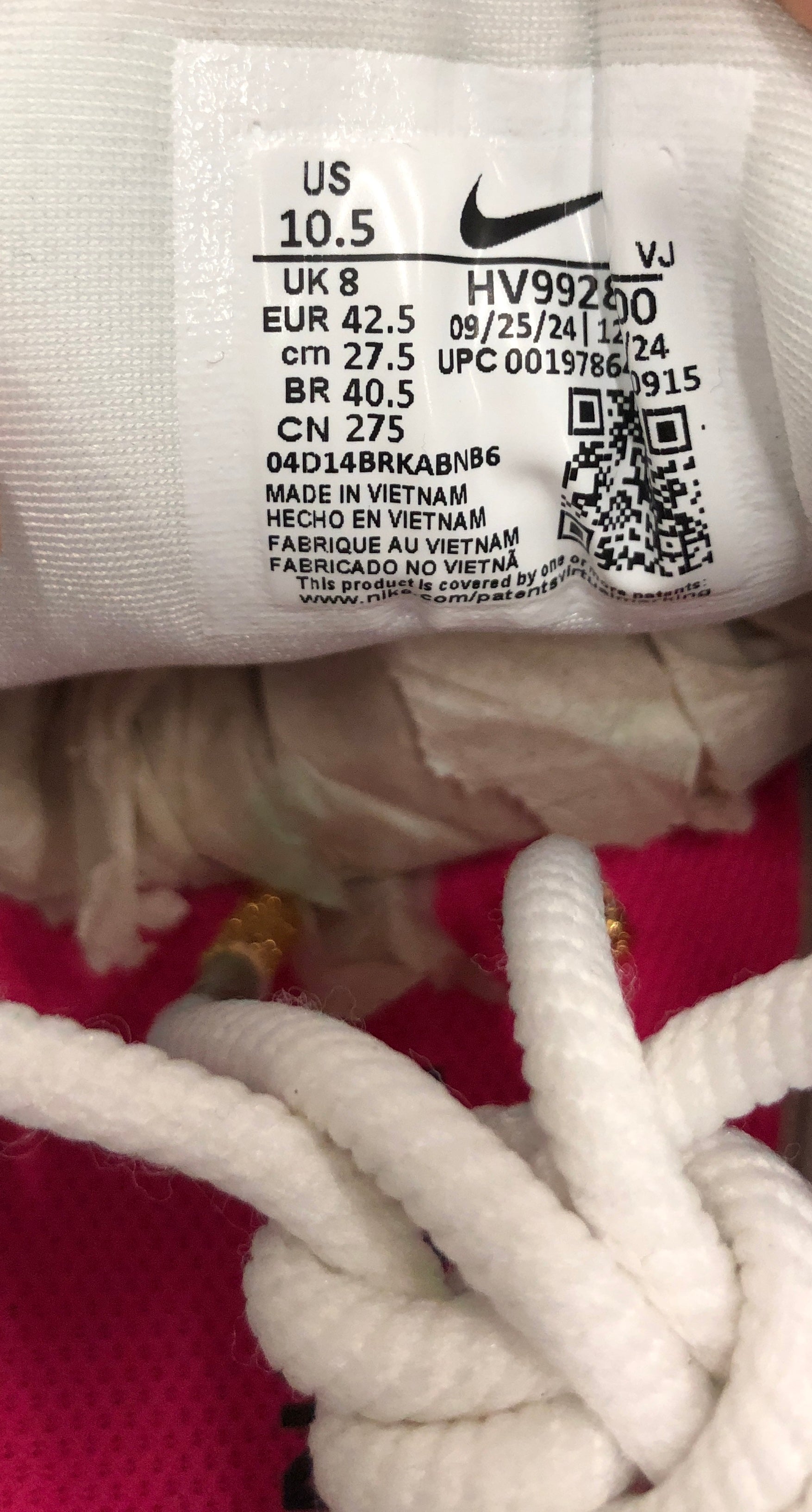 NIKE/X AIR MAX MUSE VC/Low-Sneakers/US 10.5/Nylon/KHK/HV9928-100 view 8