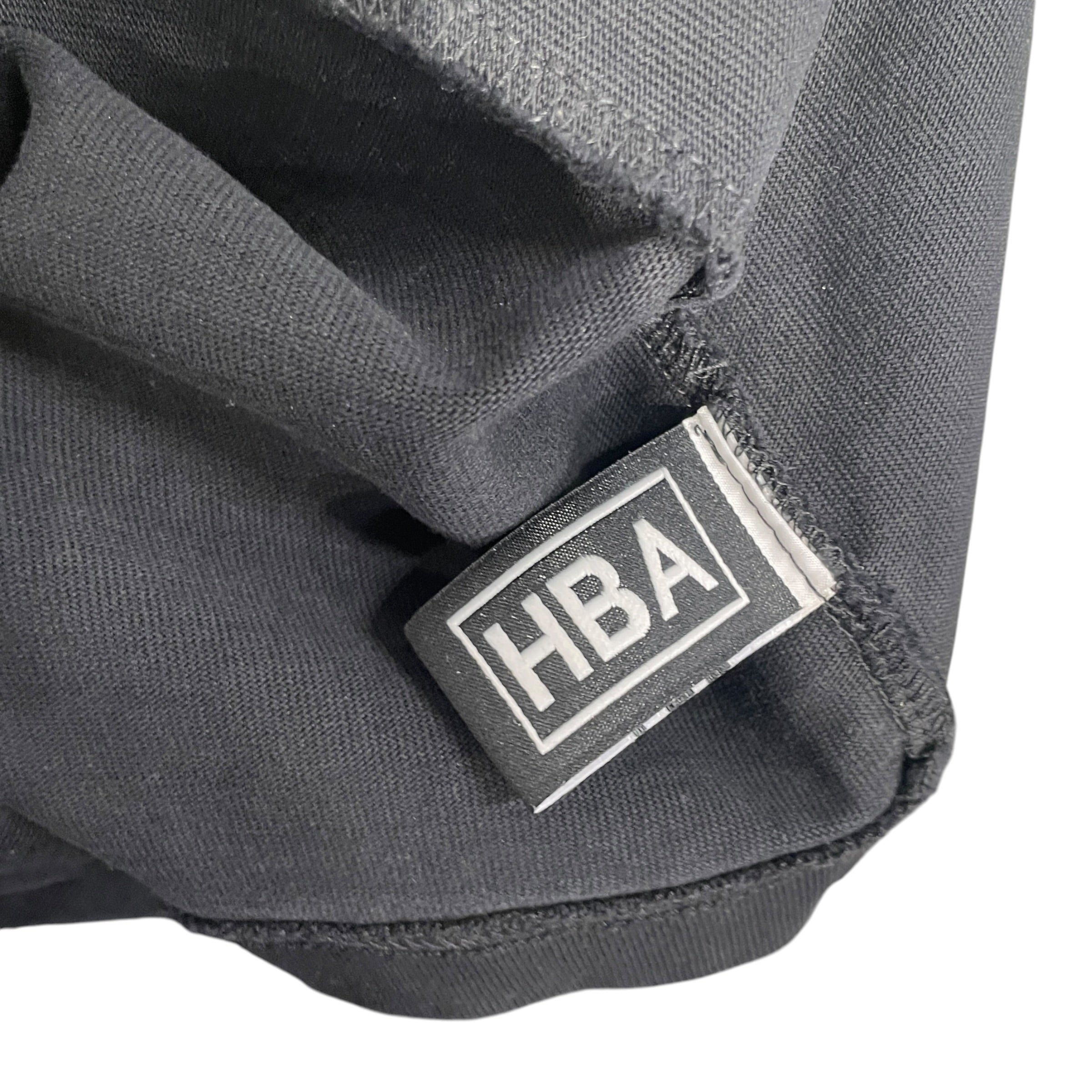 HOOD BY AIR./T-Shirt/S/Cotton/BLK/SNAP BUTTON SLEEVES view 4