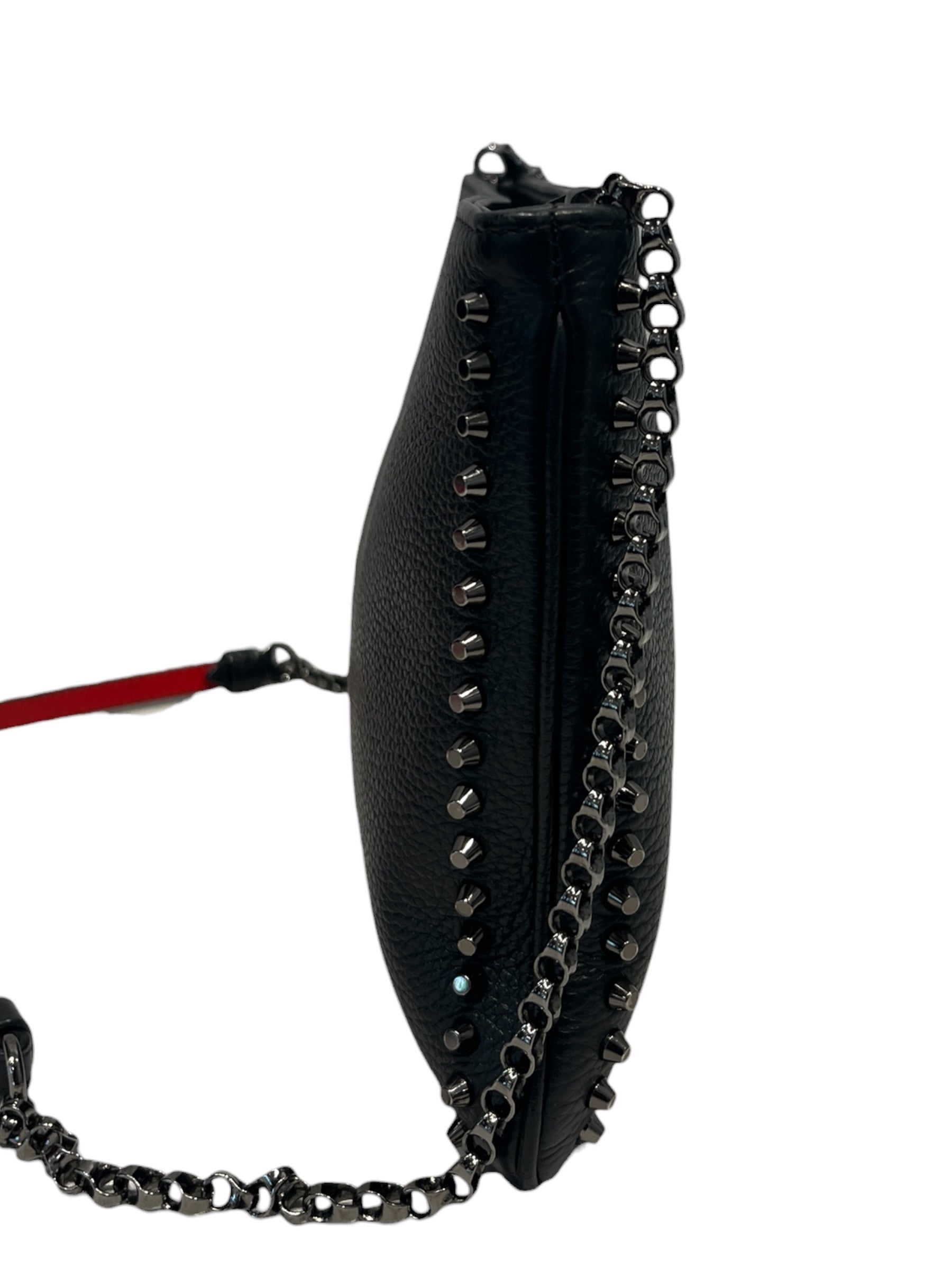 Christian Louboutin/Cross Body Bag/Leather/BLK/Studded view 4