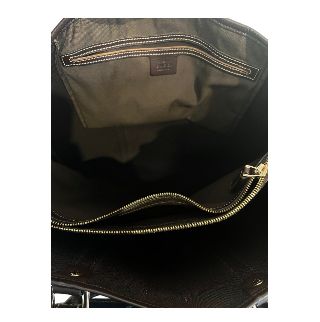 GUCCI/Tote Bag/Monogram/BRW/gg supreme joy large view 4
