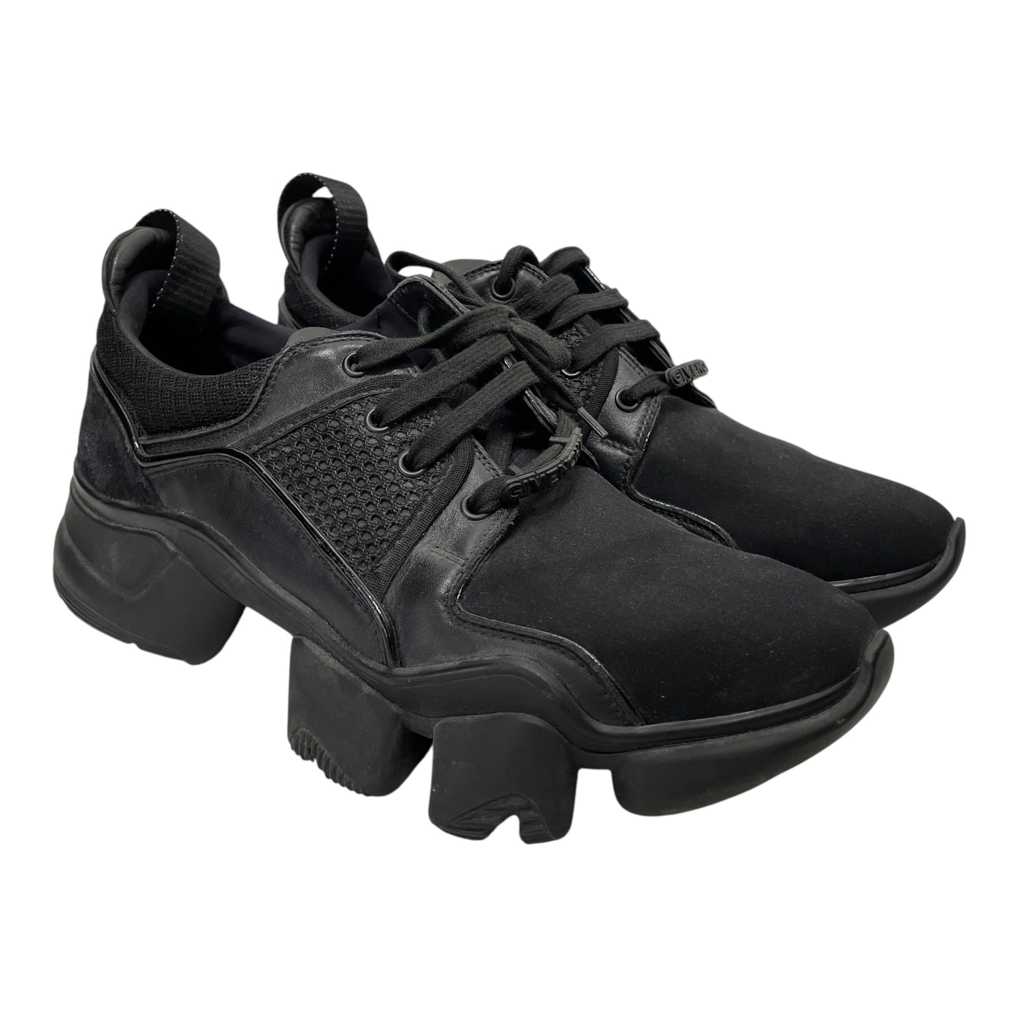 GIVENCHY/Low-Sneakers/US 11.5/Leather/BLK/jaw low top black view 1