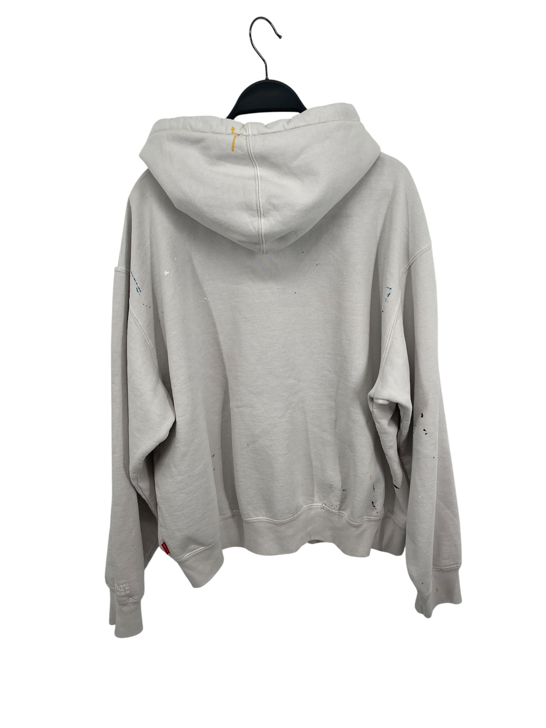 Supreme/Zip Up Hoodie/M/Cotton/WHT/PAINT SPLATTER view 4