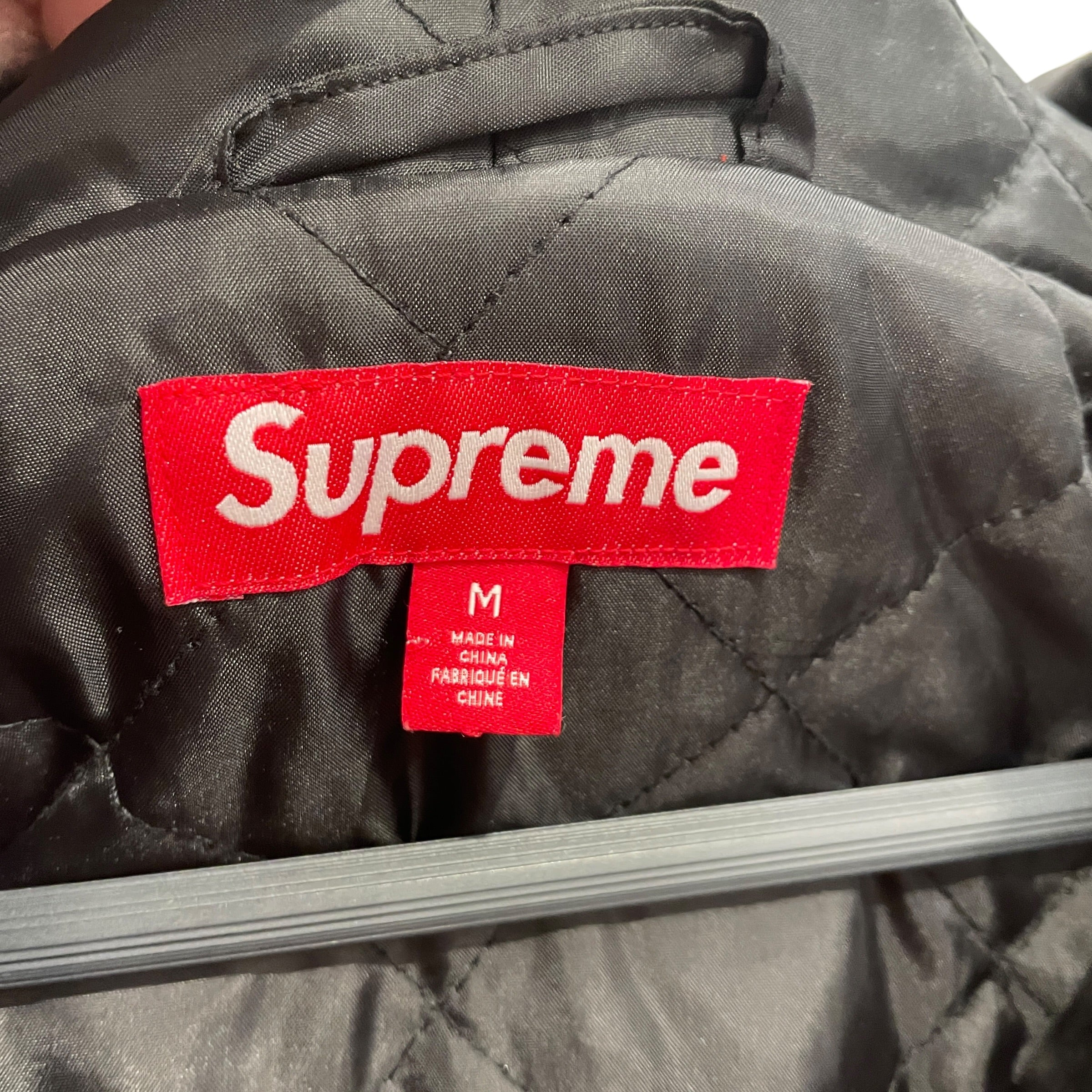 Supreme/Jacket/M/Polyester/PNK/Stripe/WOVEN HOODED JKT view 3