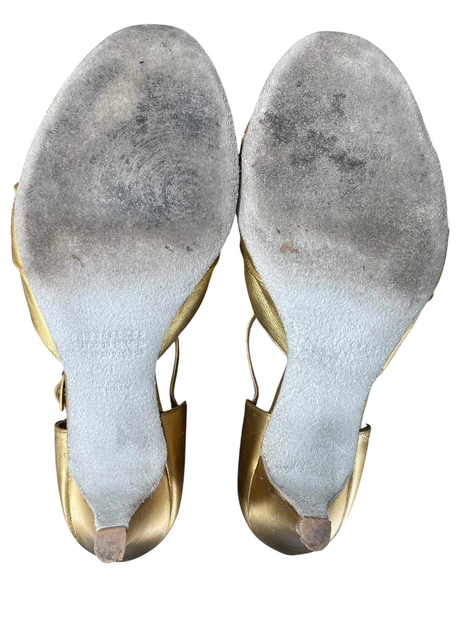 Maison Margiela/Heels/EU 41/Leather/GLD/DANCING SHOE SALOME view 5