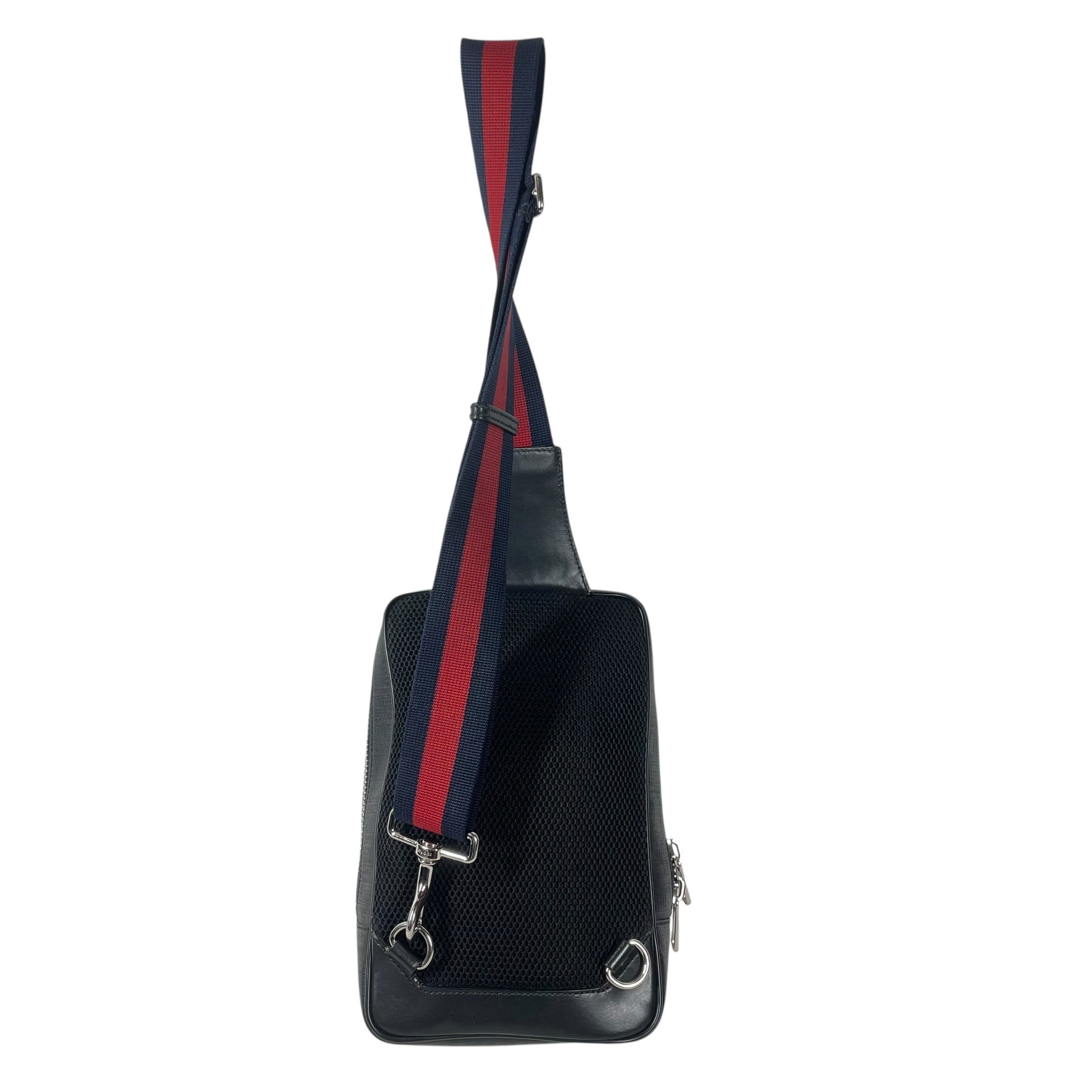 GUCCI/Cross Body Bag/Monogram/Leather/BLK/478325 498879 view 2
