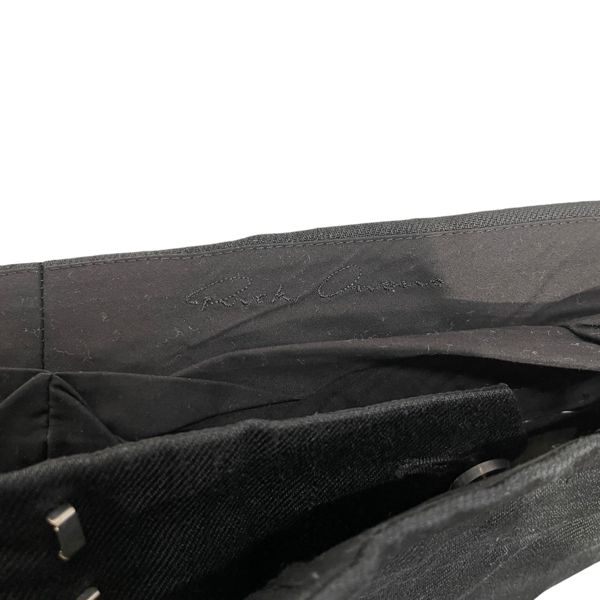 Rick Owens/Bootcut Pants/46/BLK/RICK OWENS LINEN FLARE PANT view 3