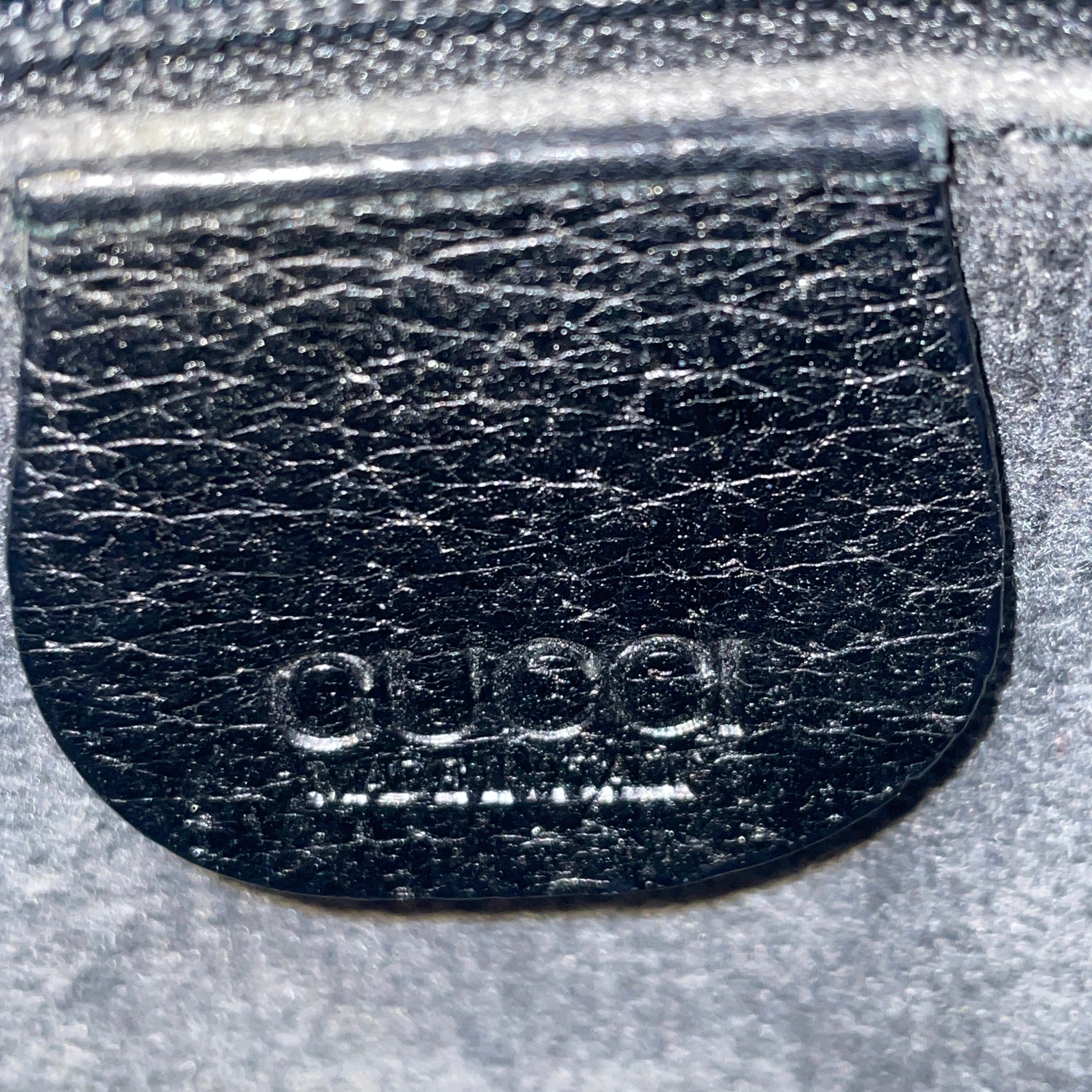 GUCCI/Cross Body Bag/All Over Print/Leather/BLK/gld detail/ logo all over view 5
