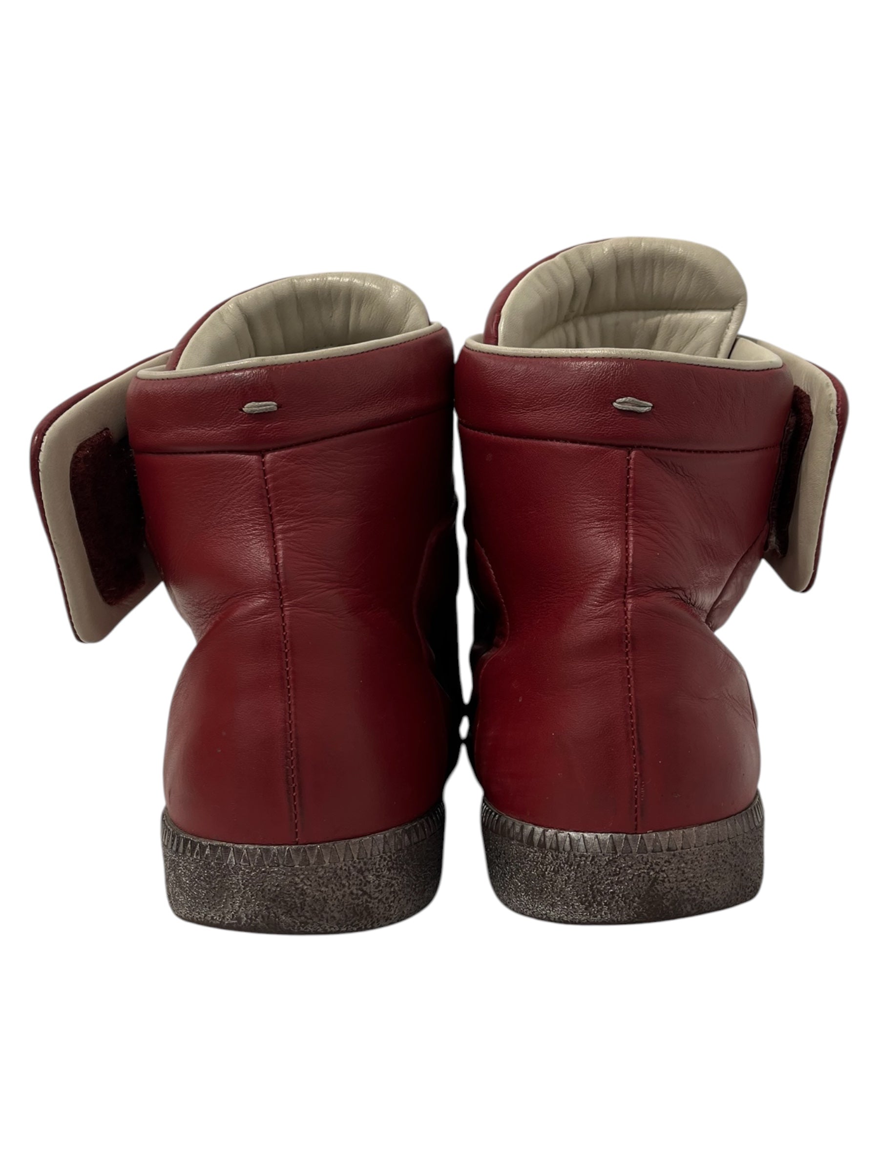 Maison Margiela/Hi-Sneakers/EU 43/Leather/RED/FUTURE HI TOP RED view 3
