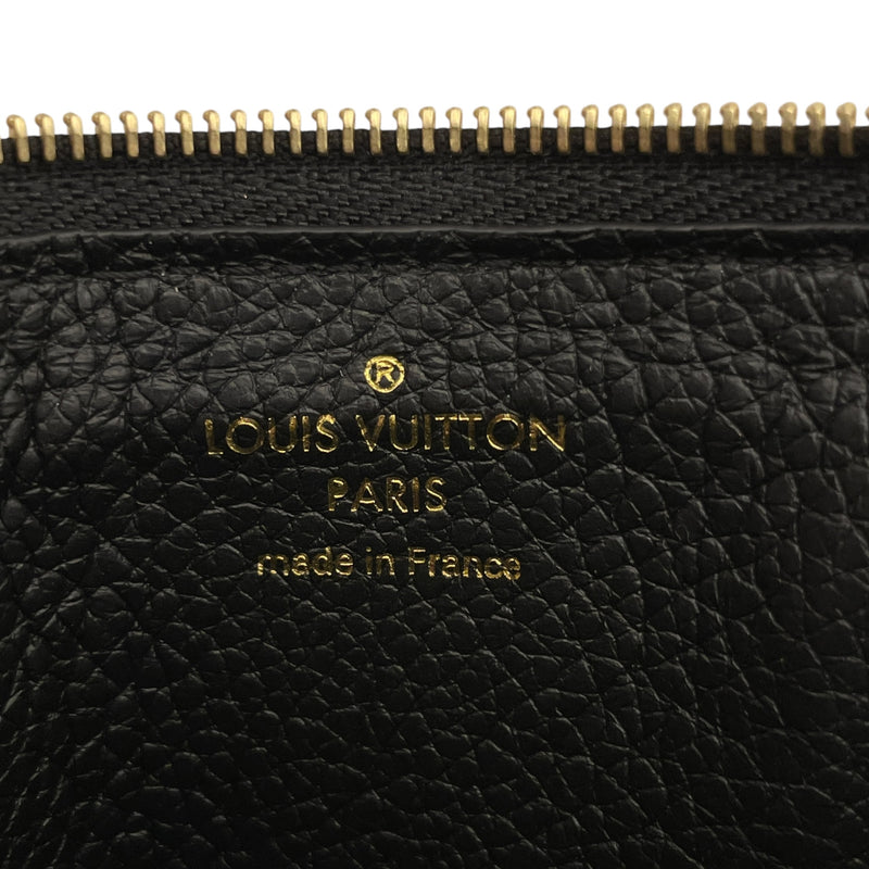 LOUIS VUITTON/Coin Wallet/OS/Monogram/Leather/BLK/EMPRIENTE RECTO REVERSO