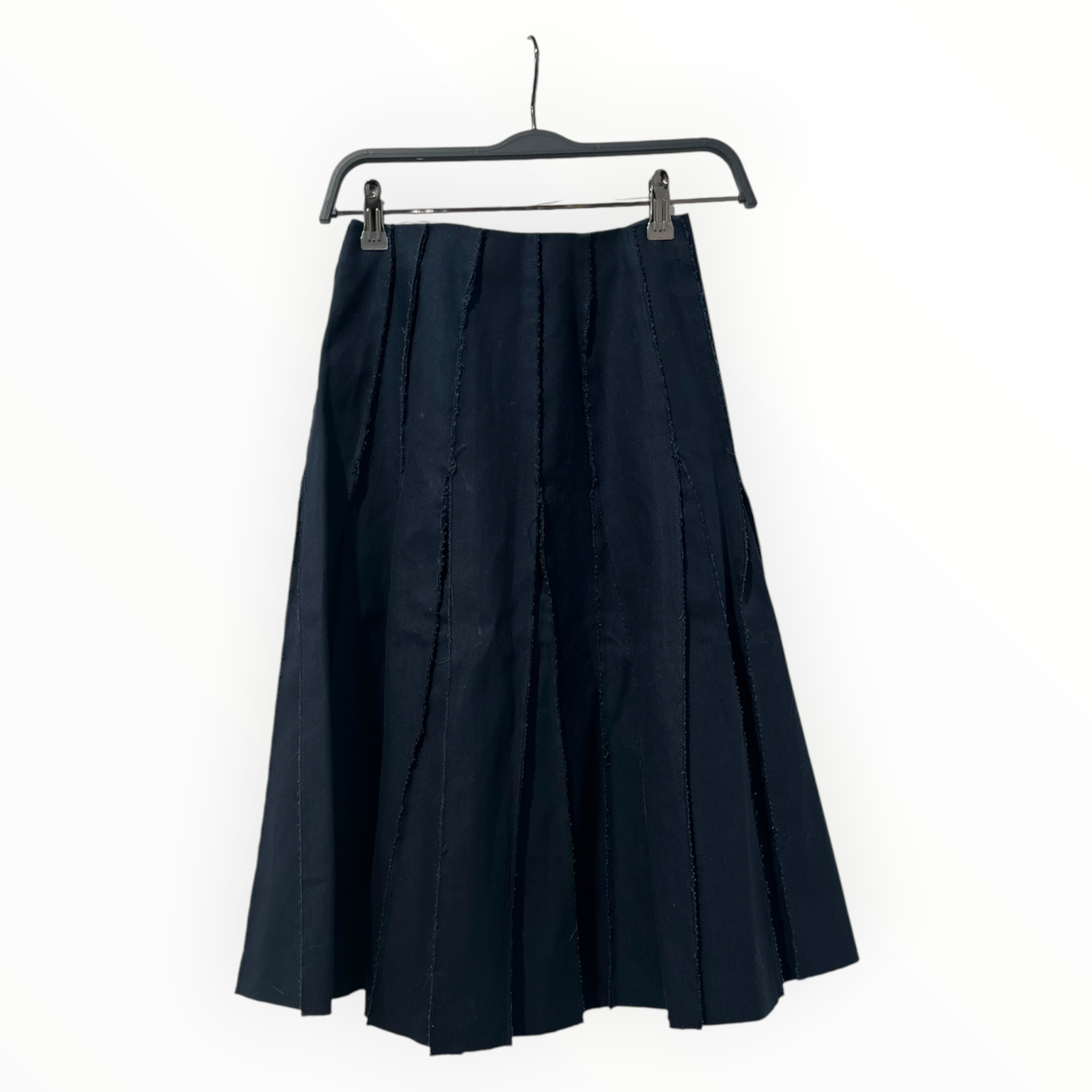 JW ANDERSON(J.W.ANDERSON)/Long Skirt/6/Cotton/NVY/Maxi Length/PLEATED SKIRT view 1