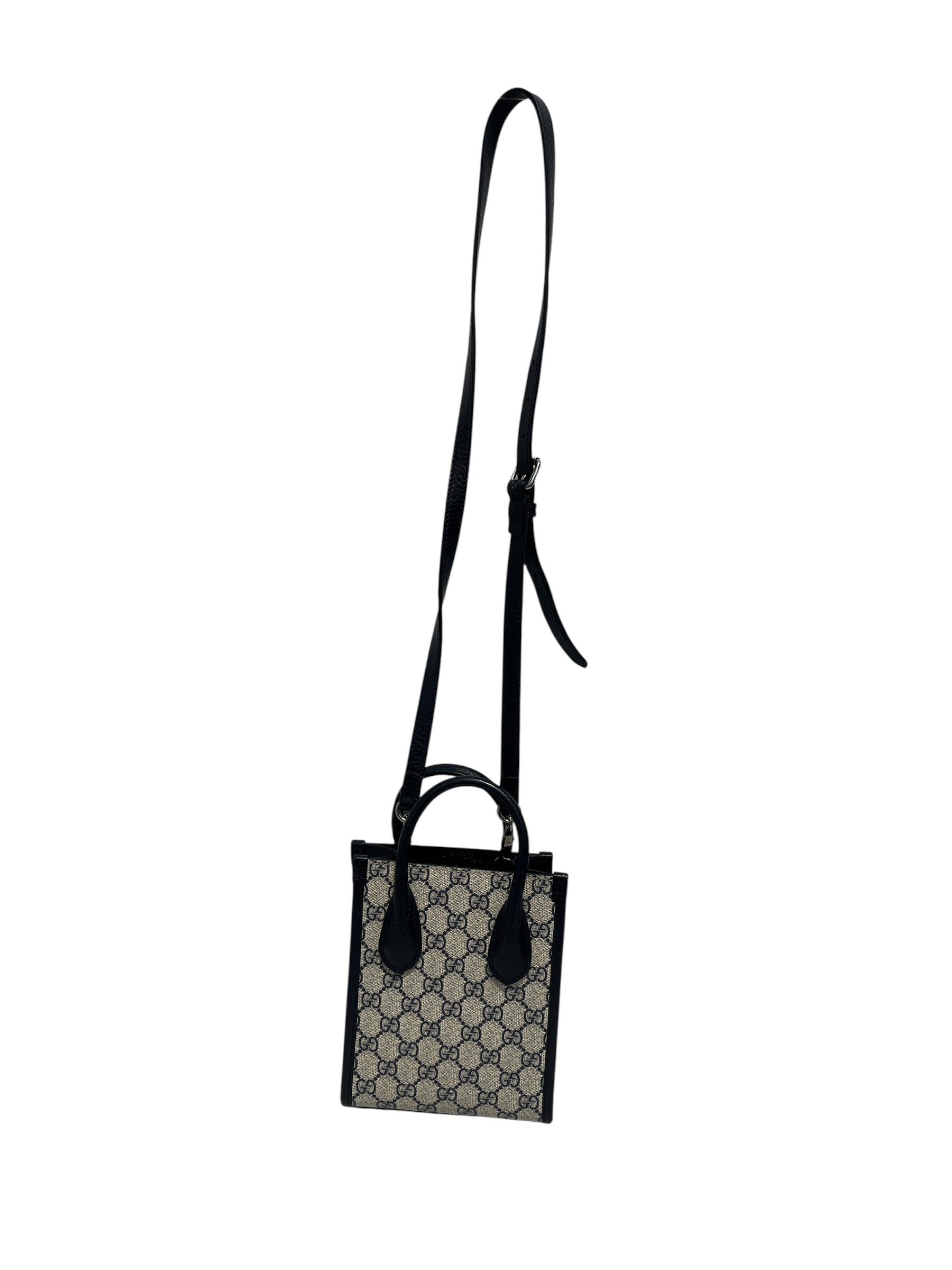 GUCCI/Tote Bag/OS/Monogram/BLK/LEATHER COATED CANVAS view 2