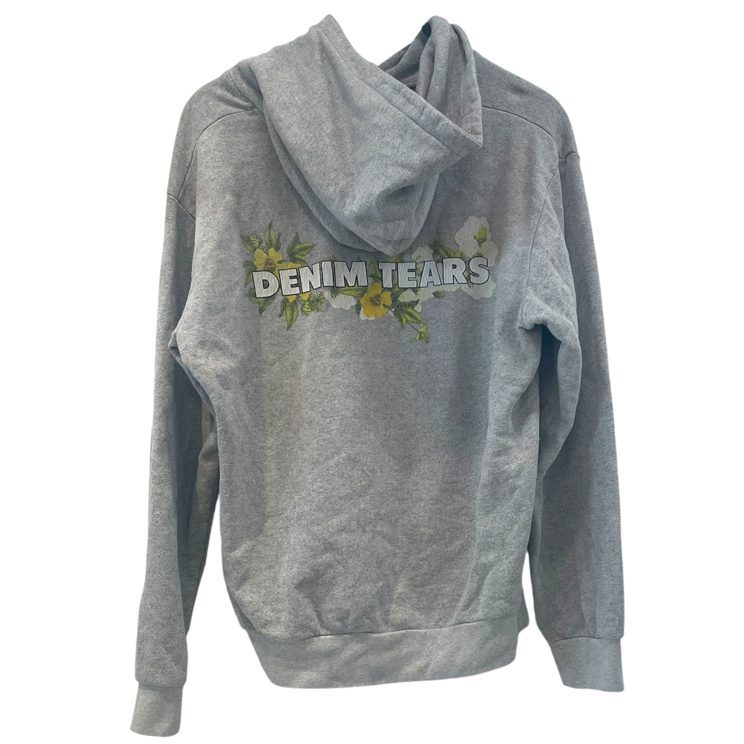 DENIM TEARS/Hoodie/M/Graphic/Cotton/GRY/Crown Made of Cotton view 2