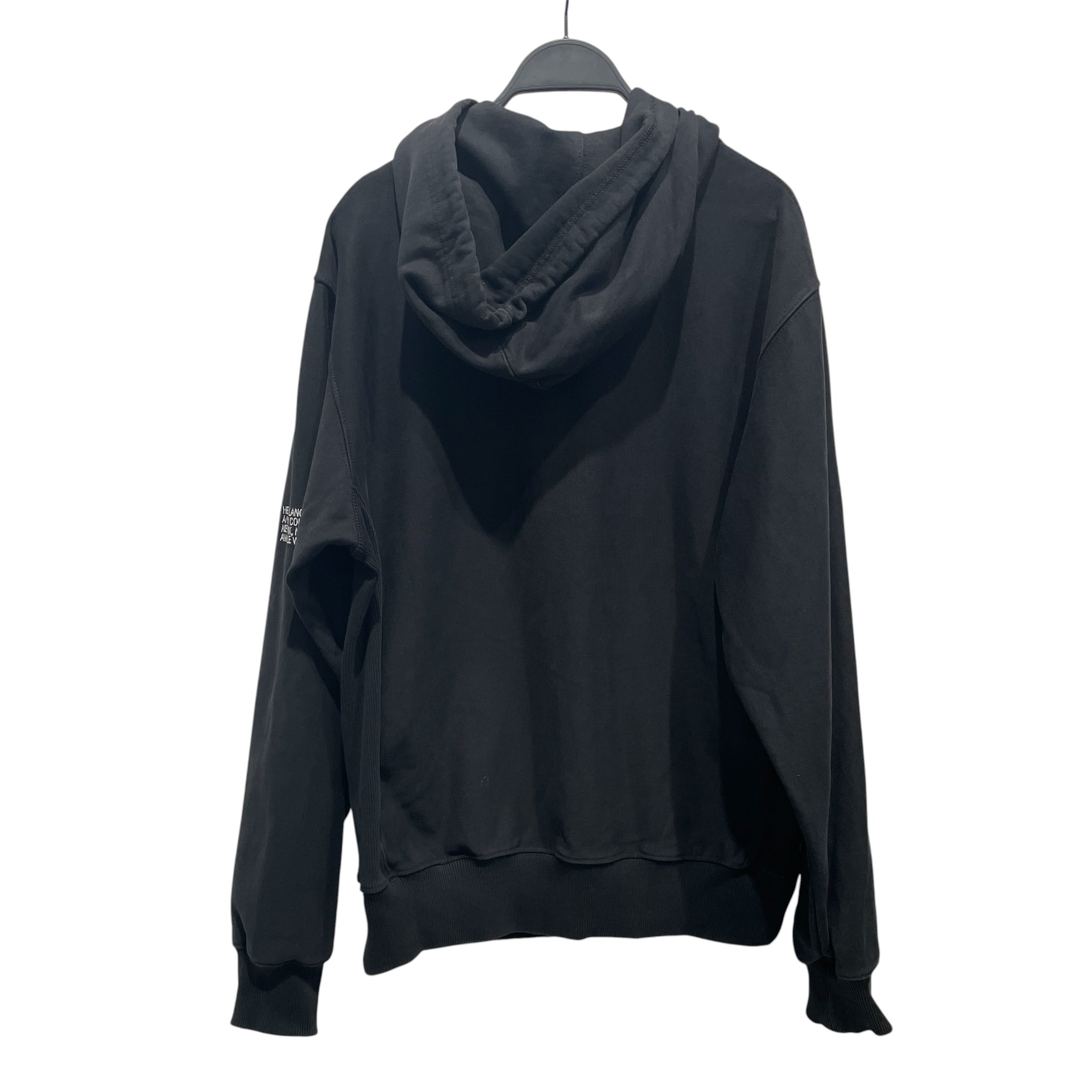 Helmut Lang/Hoodie/S/Cotton/BLK/CROSS GRID view 2