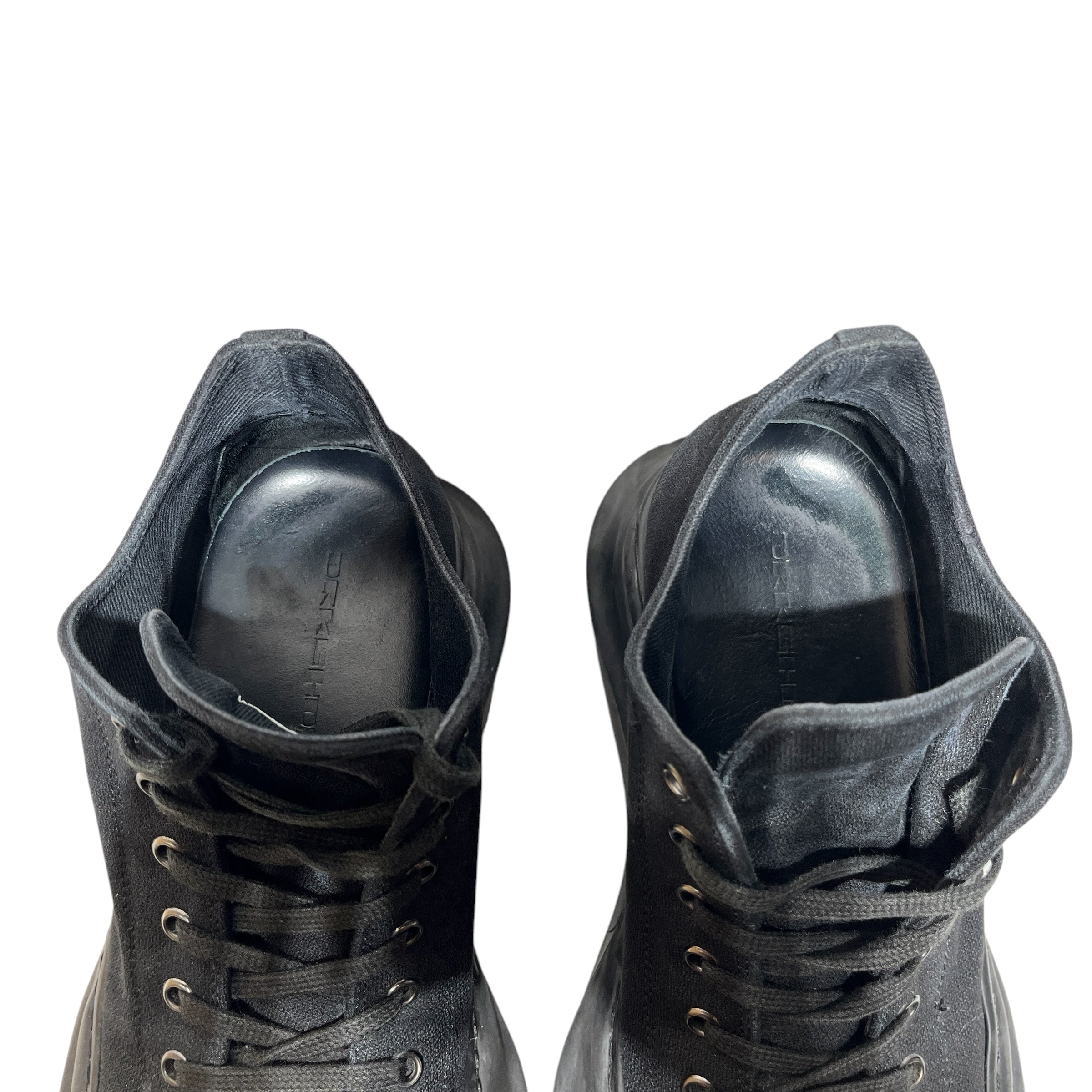 Rick Owens/Low-Sneakers/EU 39/Cotton/BLK/ABSTRACT LOW view 3