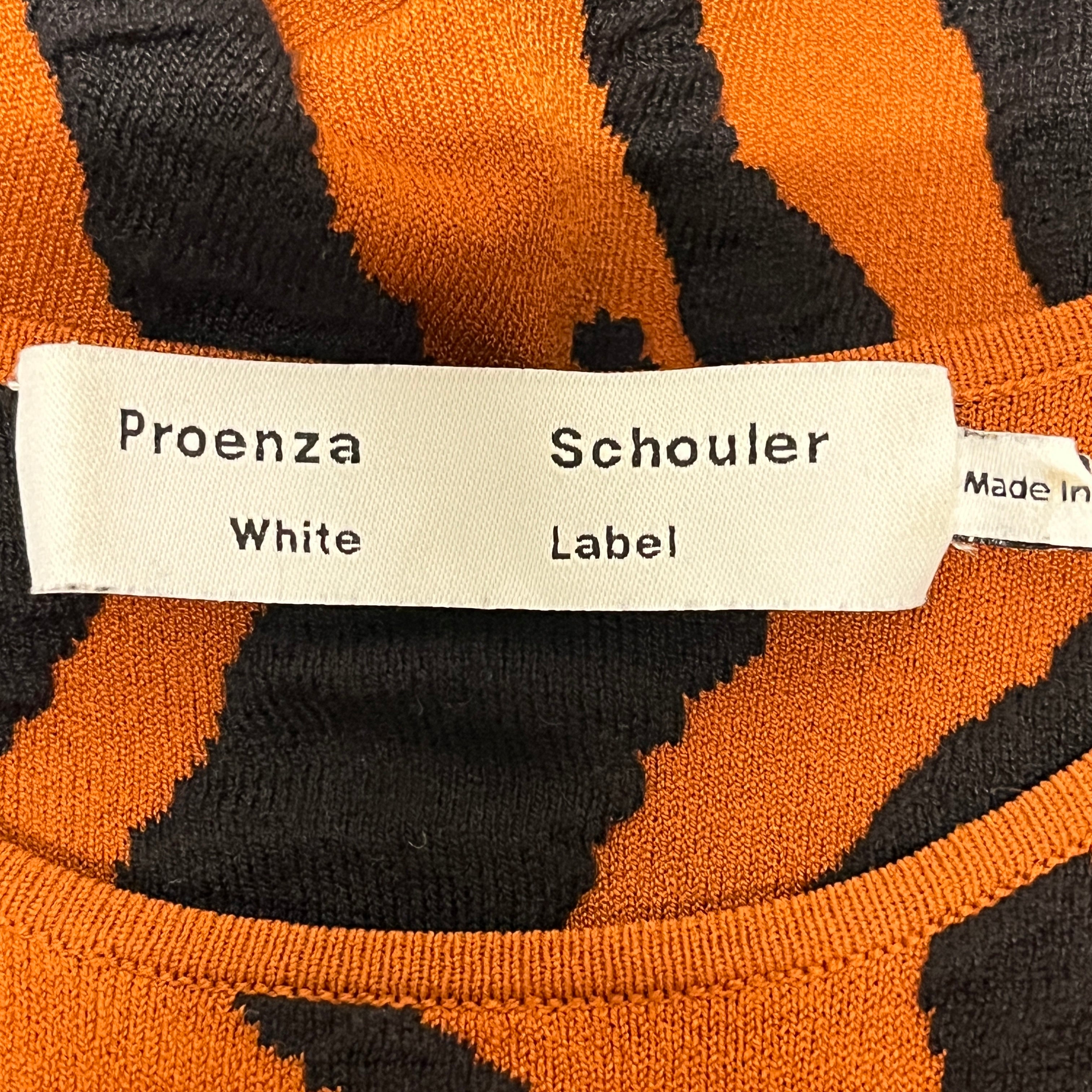 PROENZA SCHOULER/Camisole Dress/M/Animal Pattern/ORN/TIGER STRIPE SHORT DRESS view 3