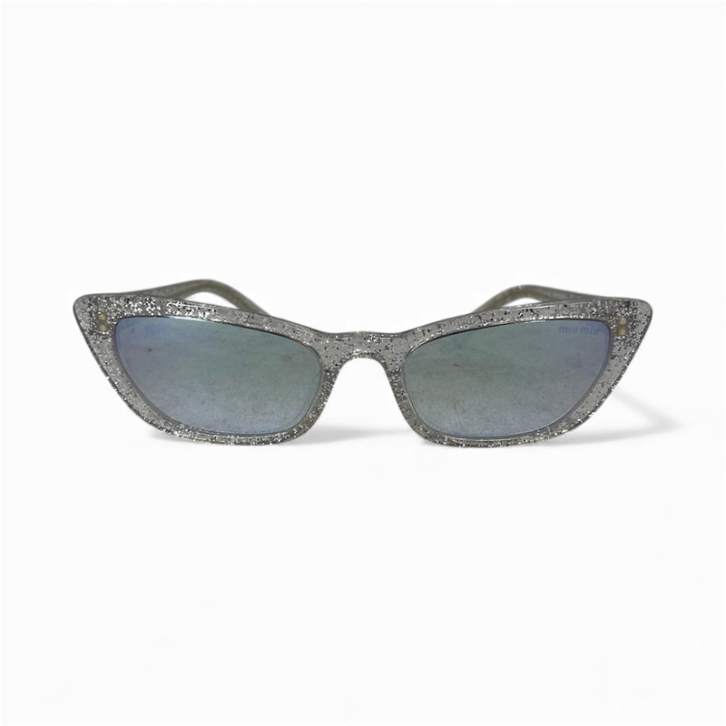 MIU MIU/Sunglasses/OS/Plastic/SLV/SPARKLES