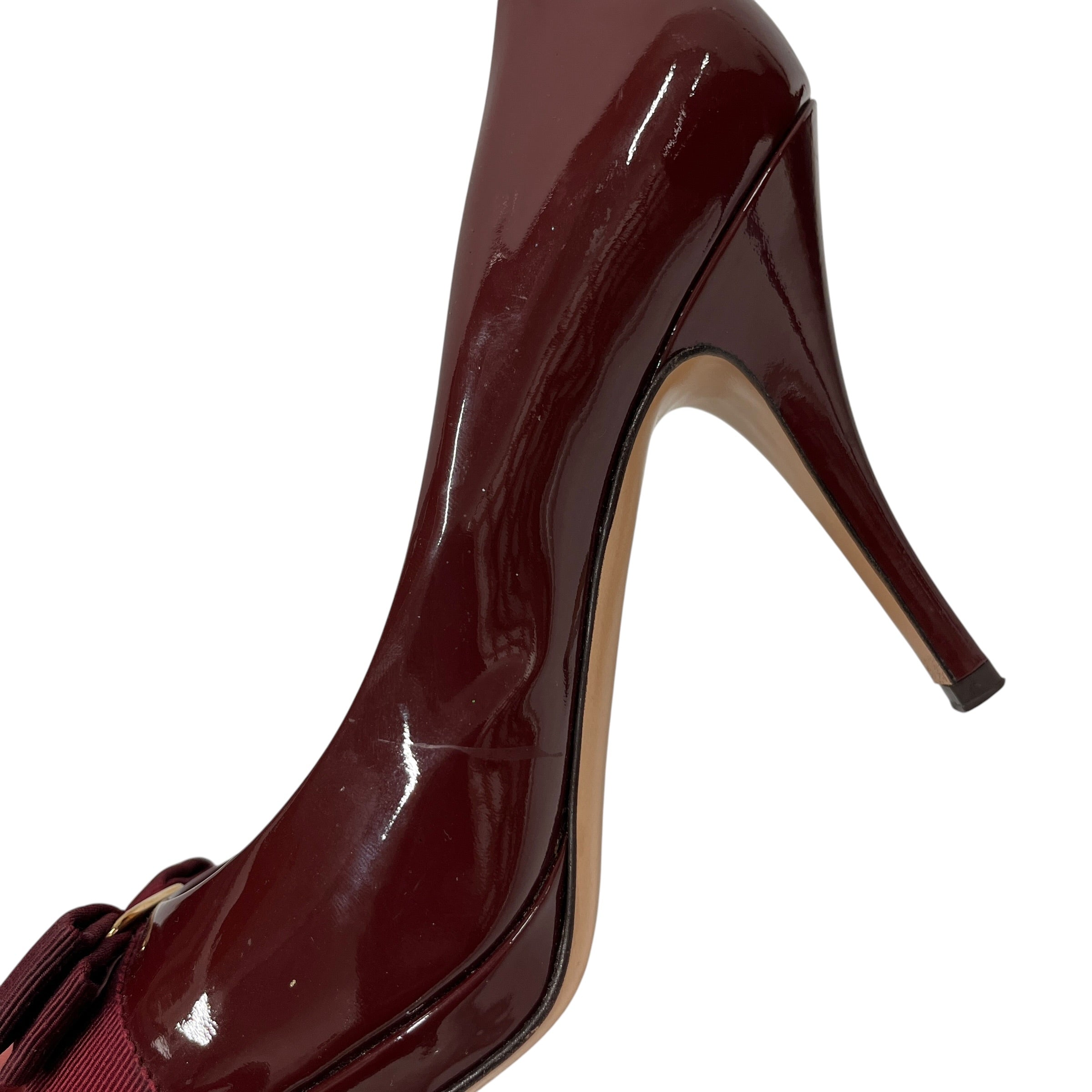 Salvatore Ferragamo/Heels/US 9/Leather/BRD/VARA BOW PUMP view 6