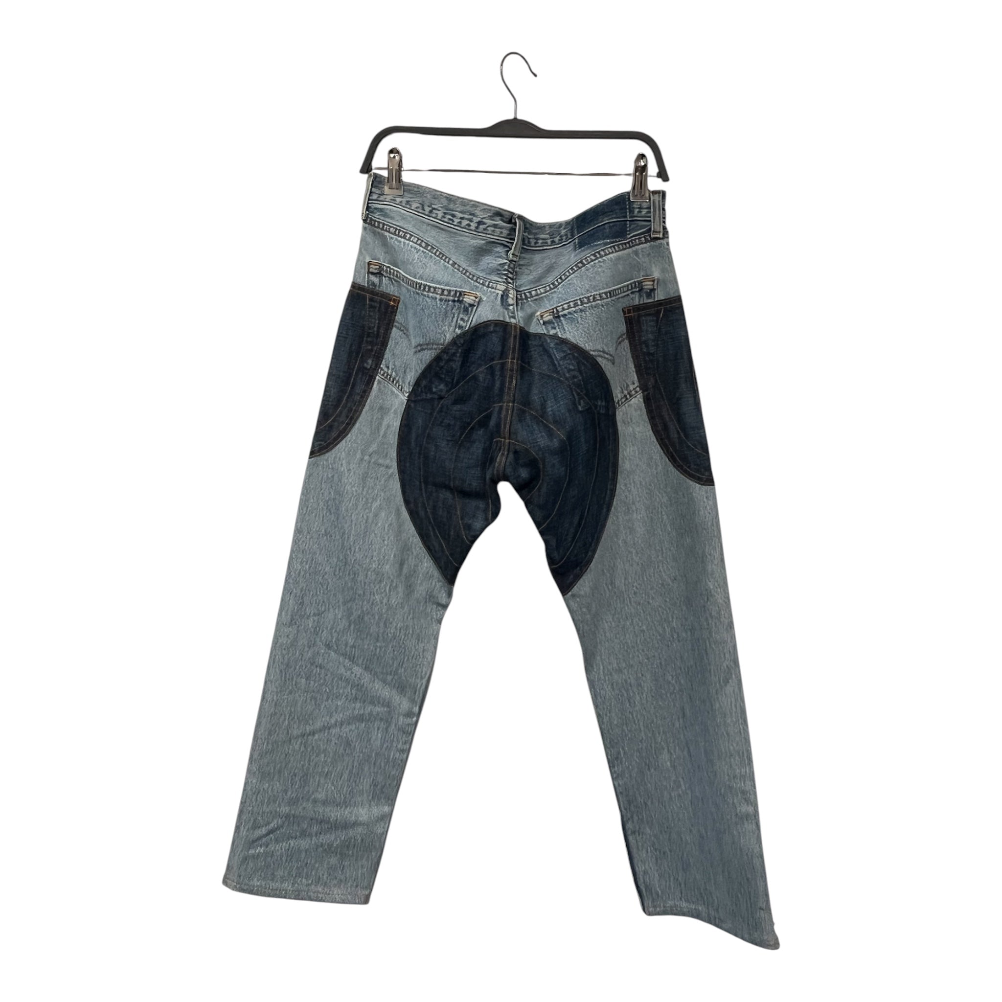 Rebuild by Needles/Straight Pants/S/Denim/BLU/Motocross Orange Stitching view 2