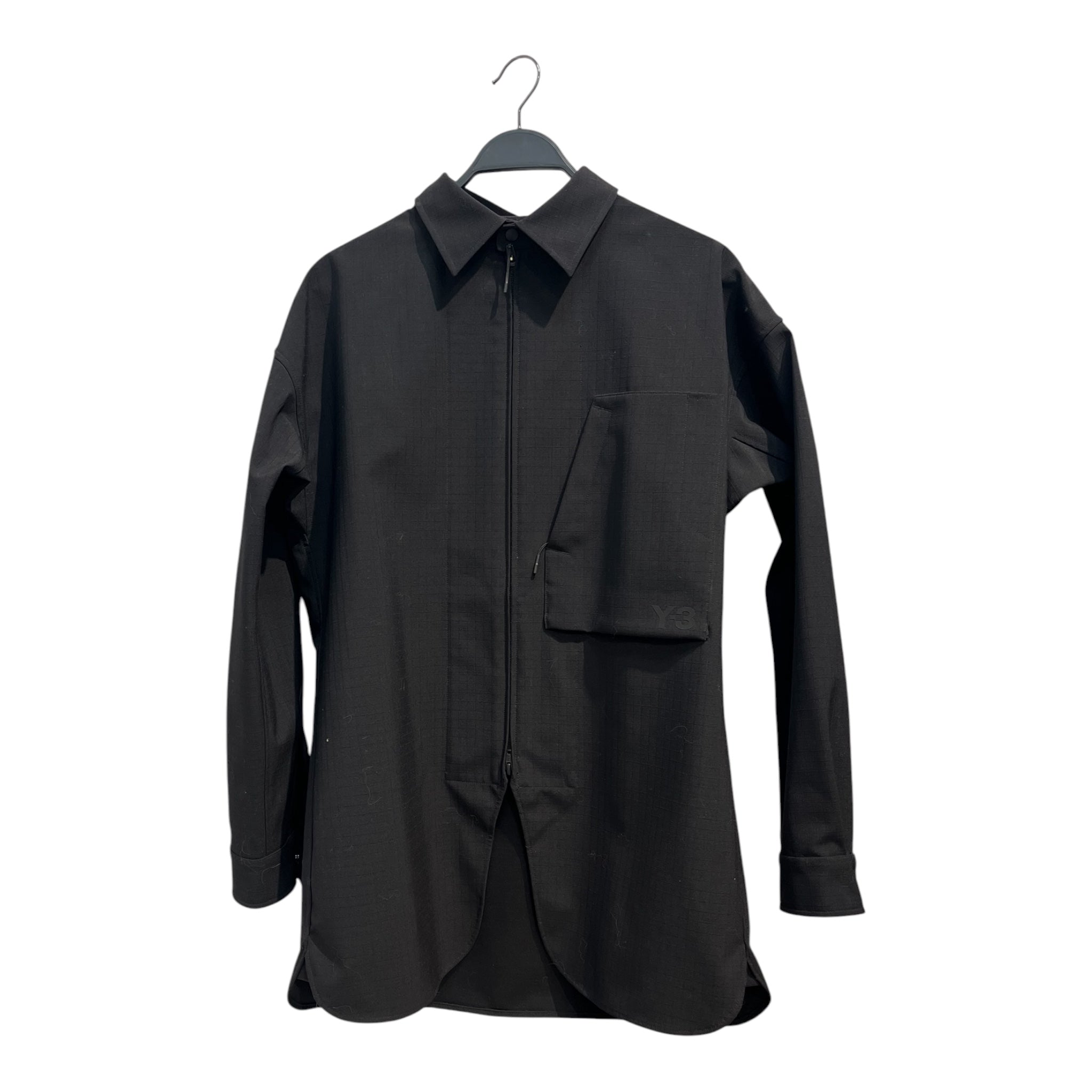YOHJI YAMAMOTO/adidas/Jacket/S/Wool/BLK/zip up view 1