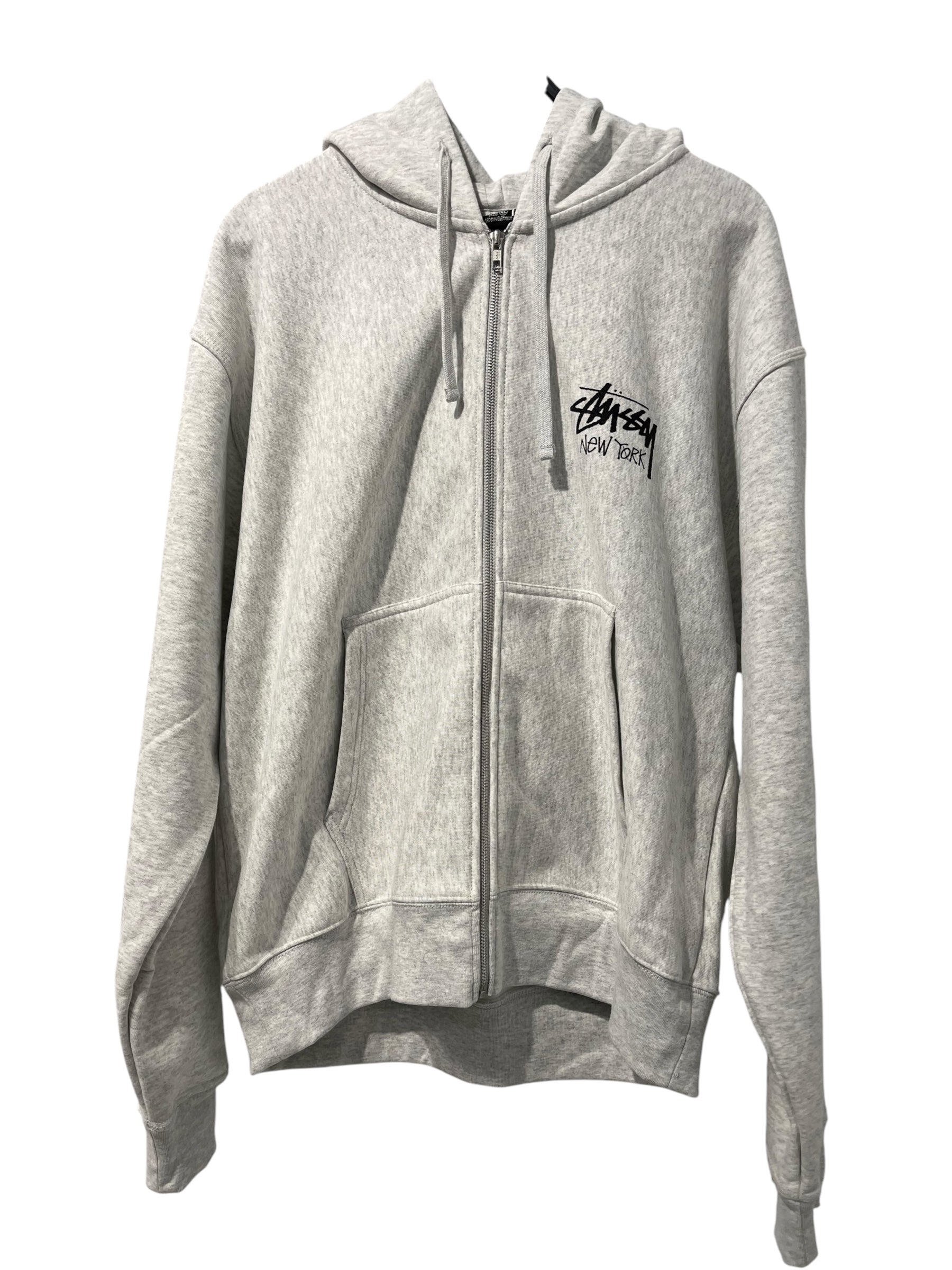 STUSSY/Hoodie/XL/Graphic/Cotton/GRY/ny exclusive zip up bnwt gray view 1