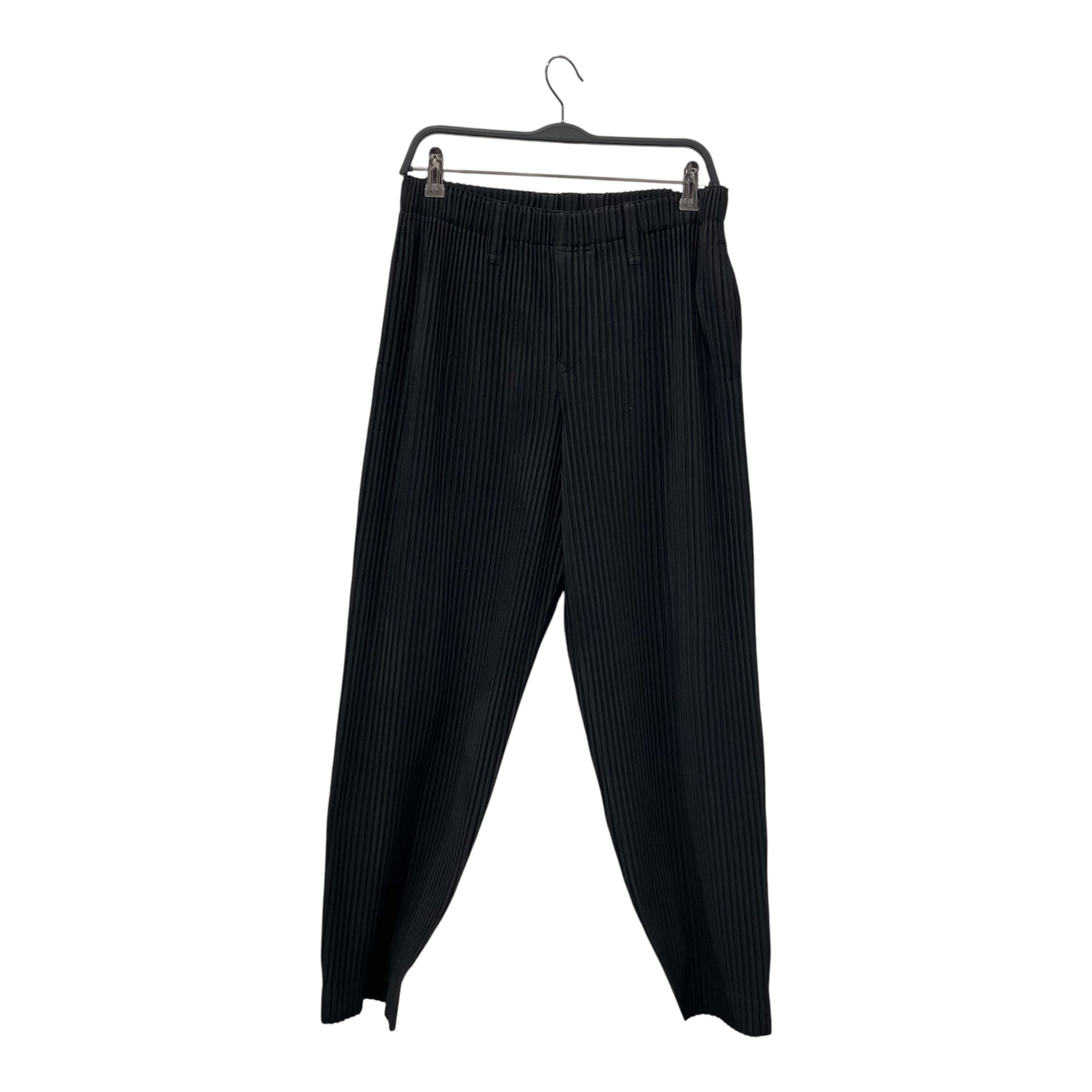 HOMME PLISSE ISSEY MIYAKE/Pants/2/Polyester/BLK/PLAIN PLEATED SLACKS view 1