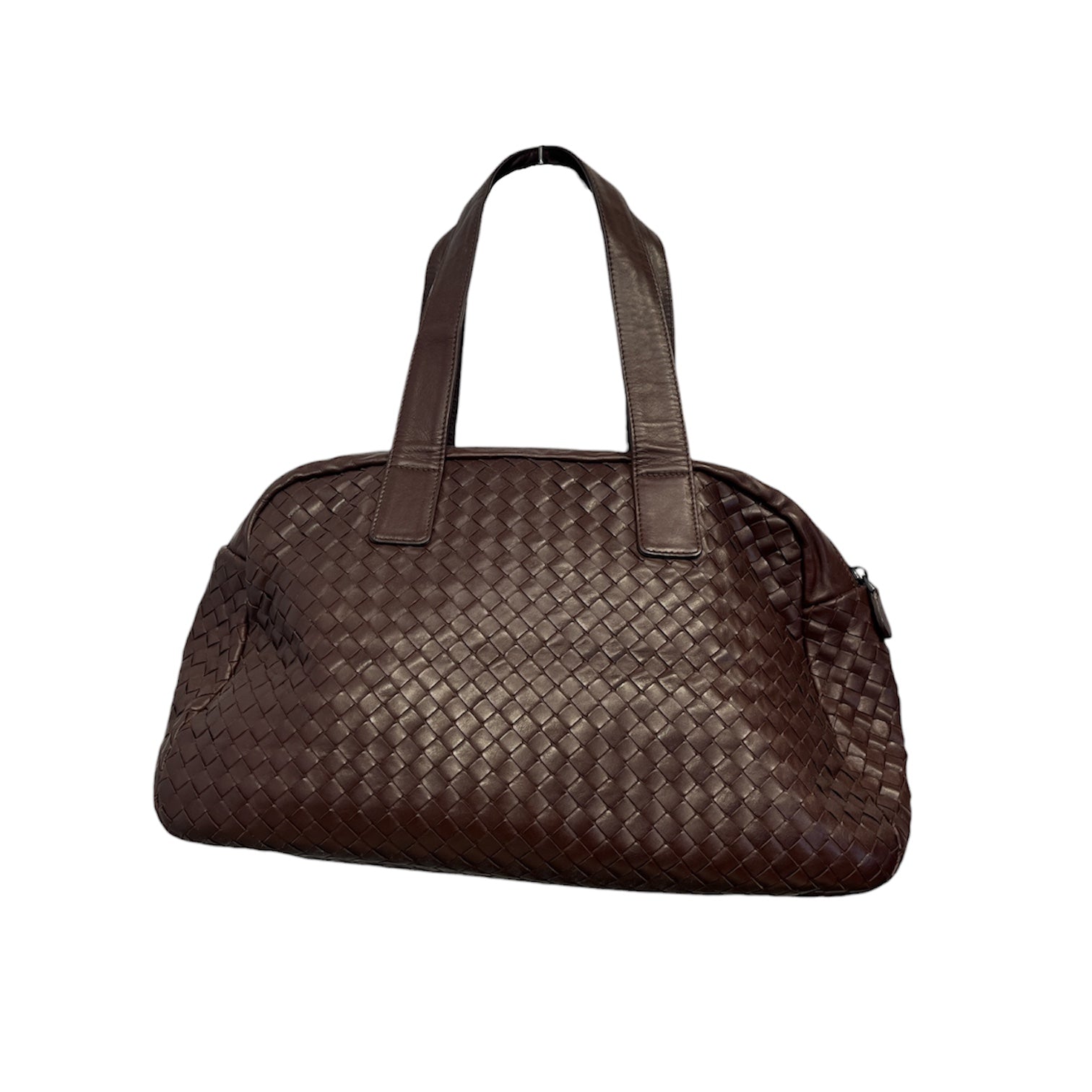 BOTTEGA VENETA/Hand Bag/Leather/BRW/intrecciato top handle bag view 1