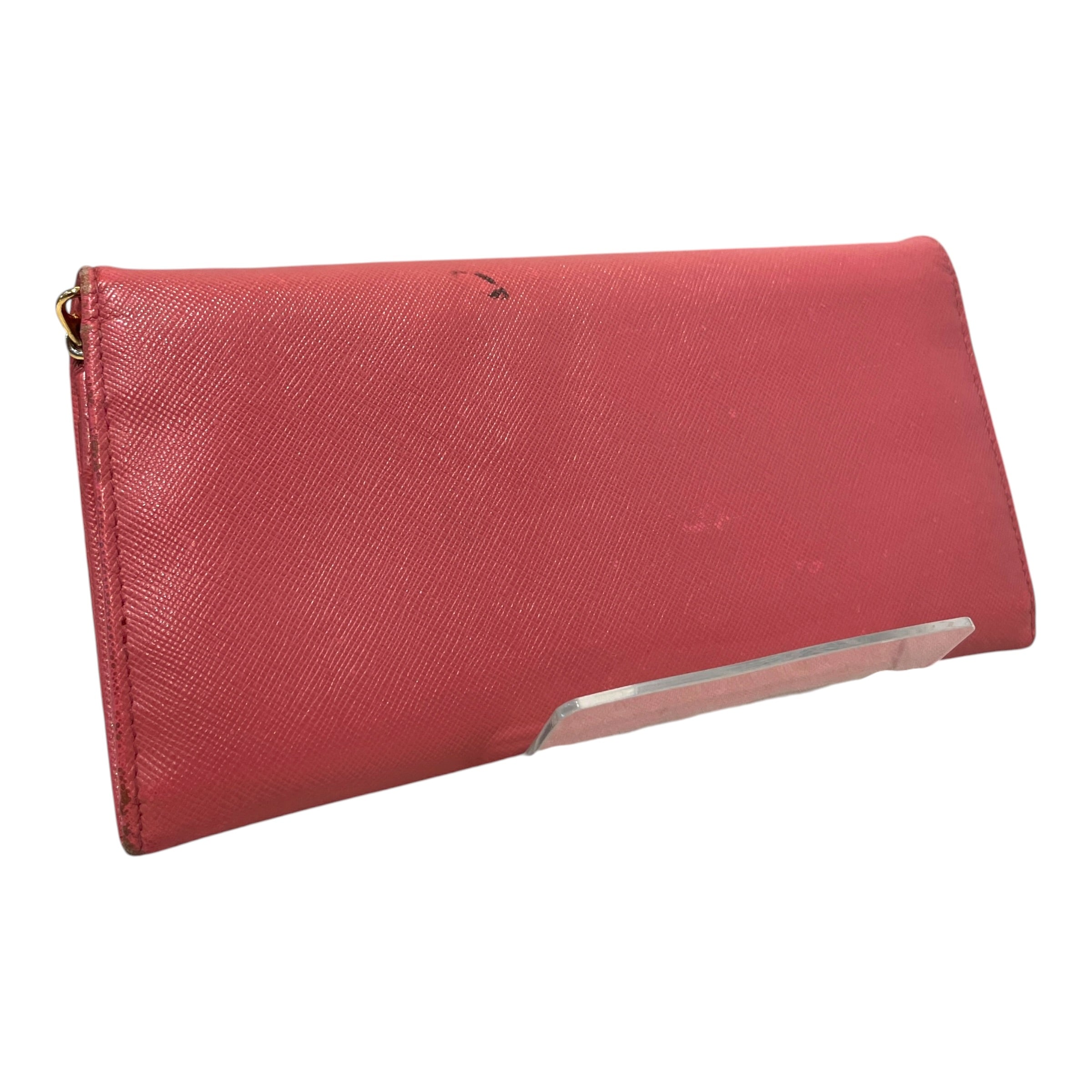 PRADA/Long Wallet/Leather/PNK/L's/ view 2