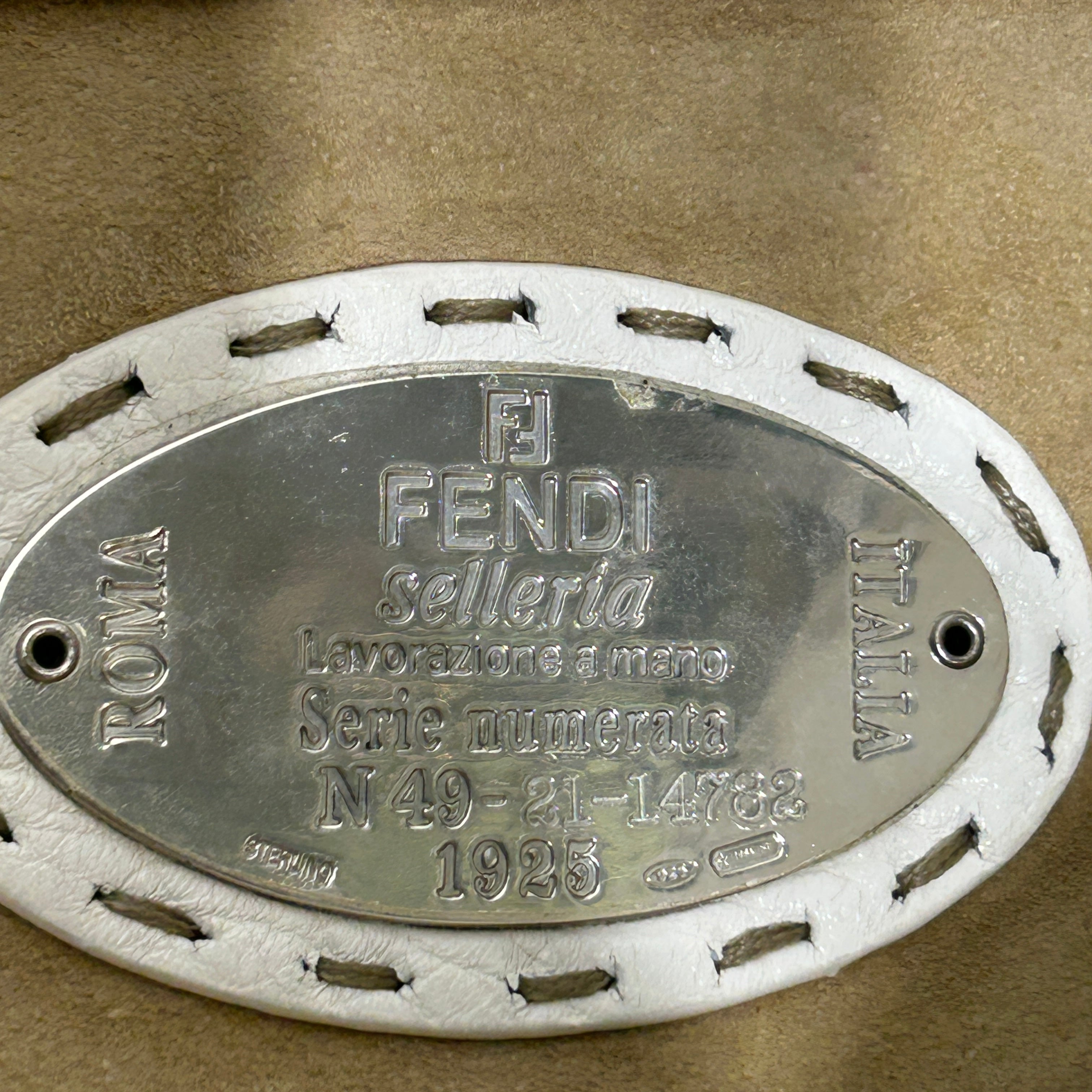 FENDI/Tote Bag/Leather/WHT/SELLERIA STITCH TOTE BAG view 5