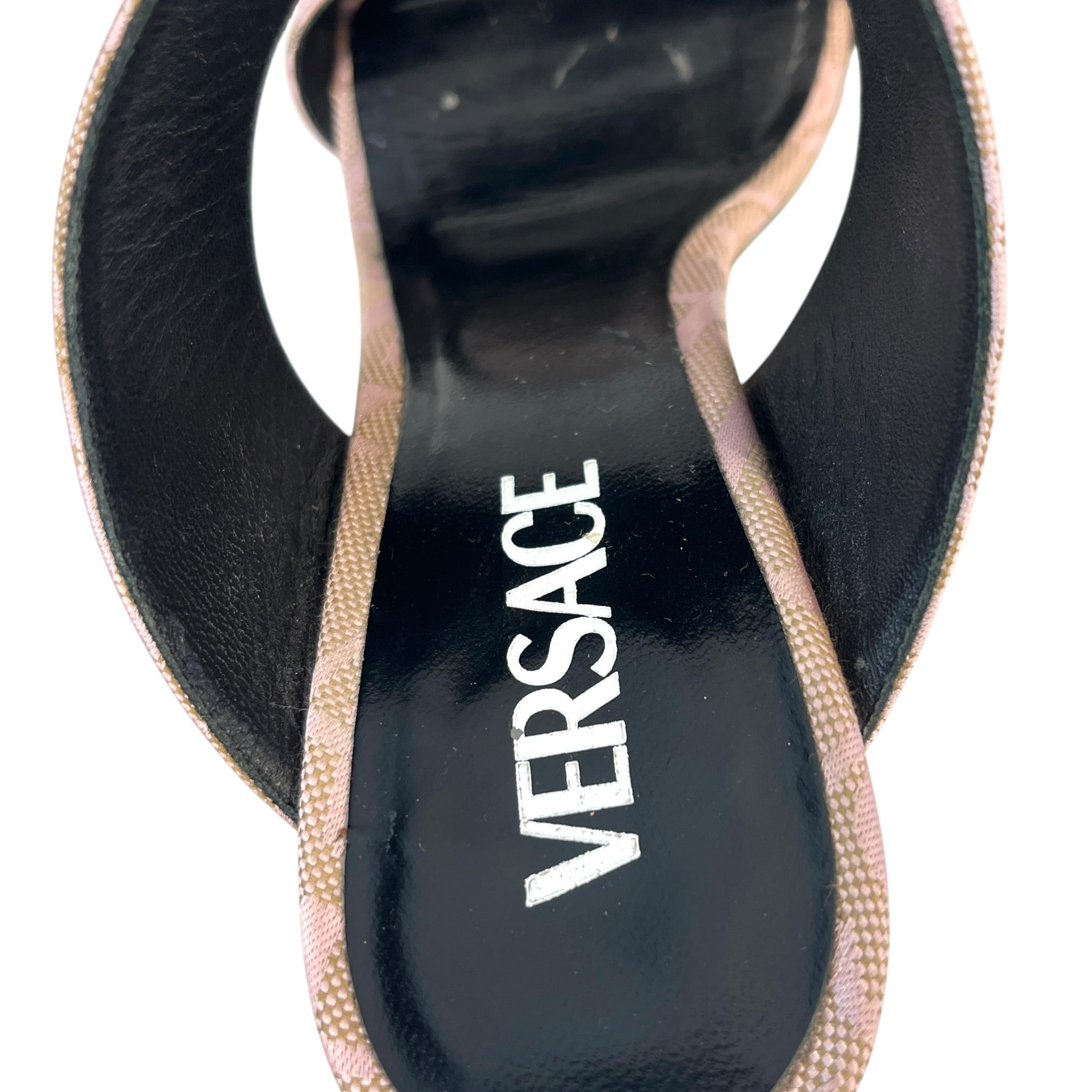 VERSACE/Heels/EU 39/Border/Nylon/PNK/Versace Heels view 3
