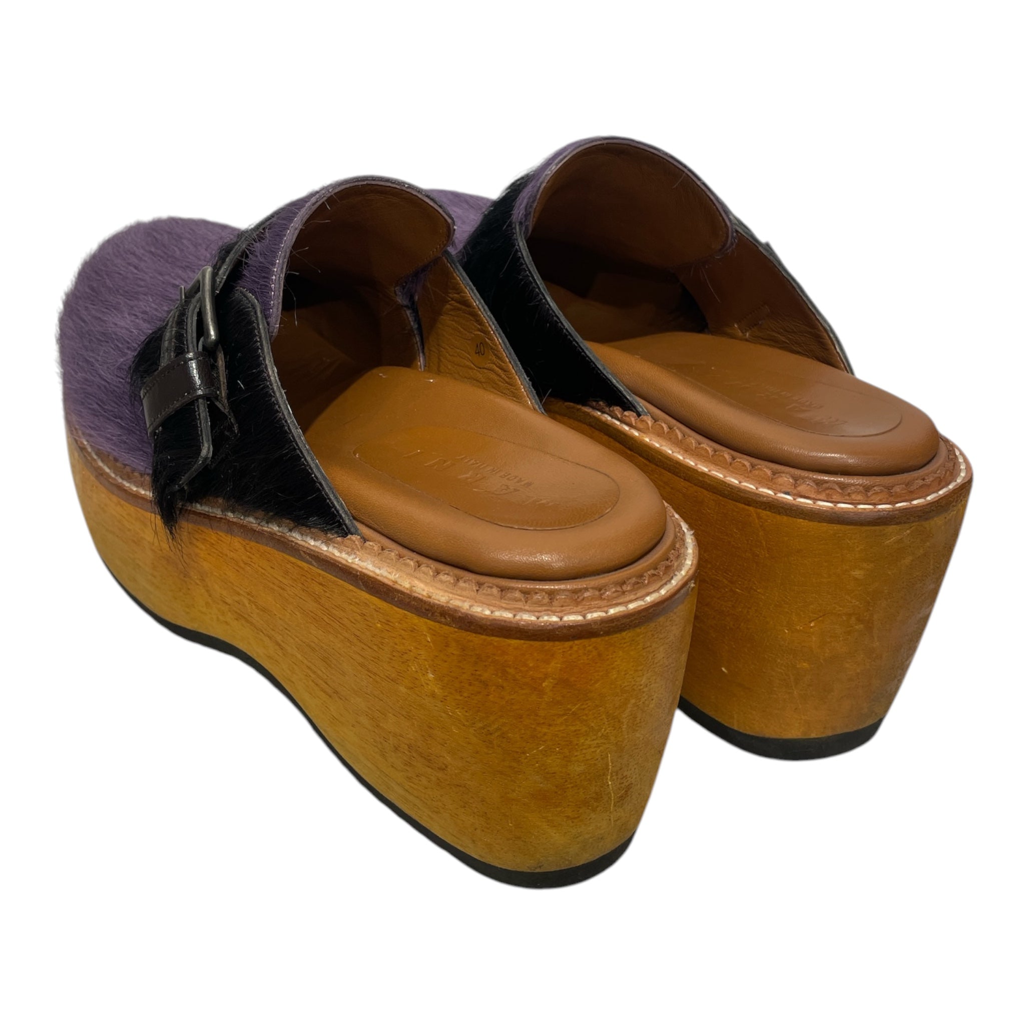 MARNI/Sandals/EU 40/Fake Fur/PPL/FAKE FUR CLOGS view 2