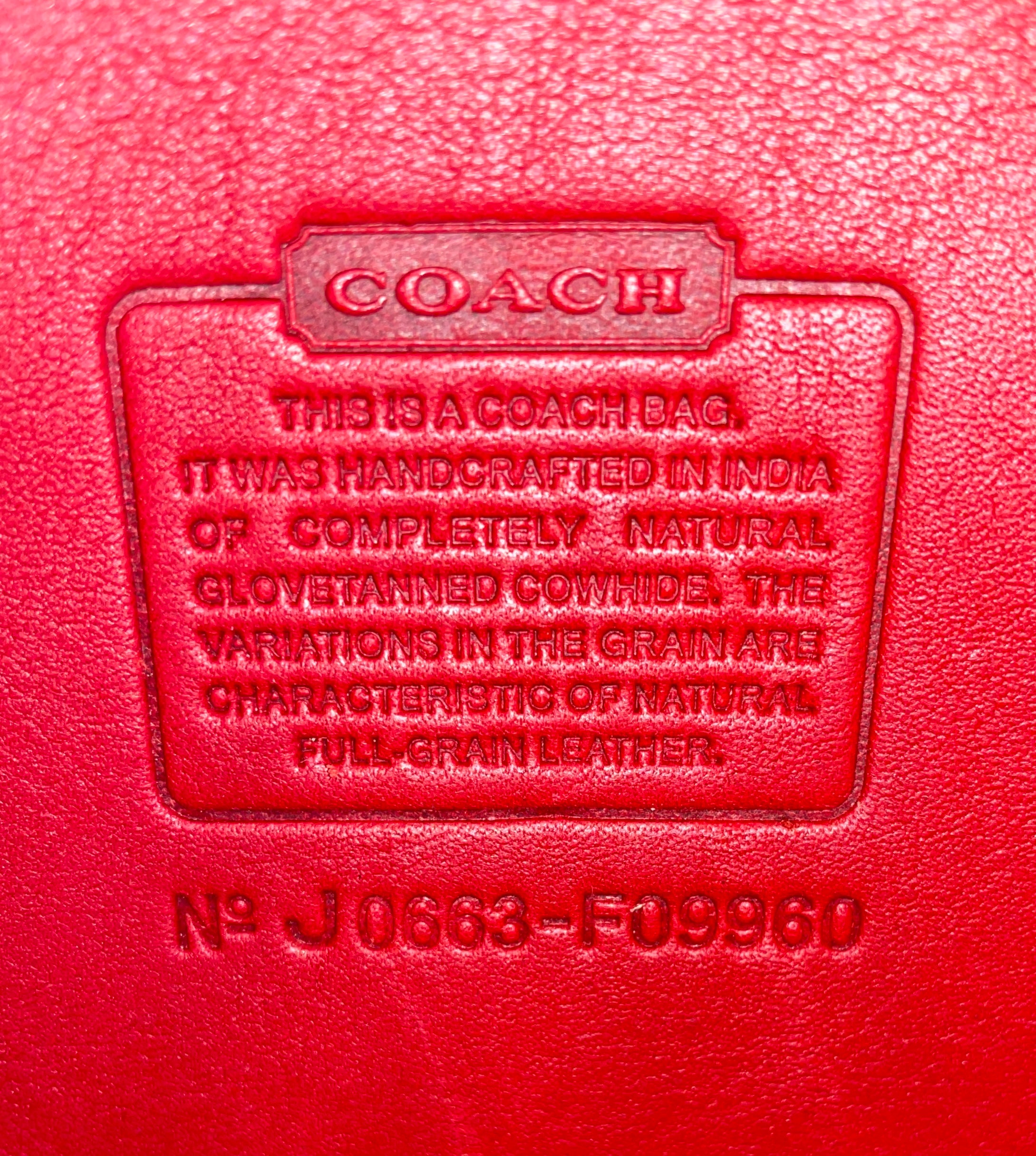COACH/Backpack/Leather/RED/J0663-F09960 Turnlock view 3
