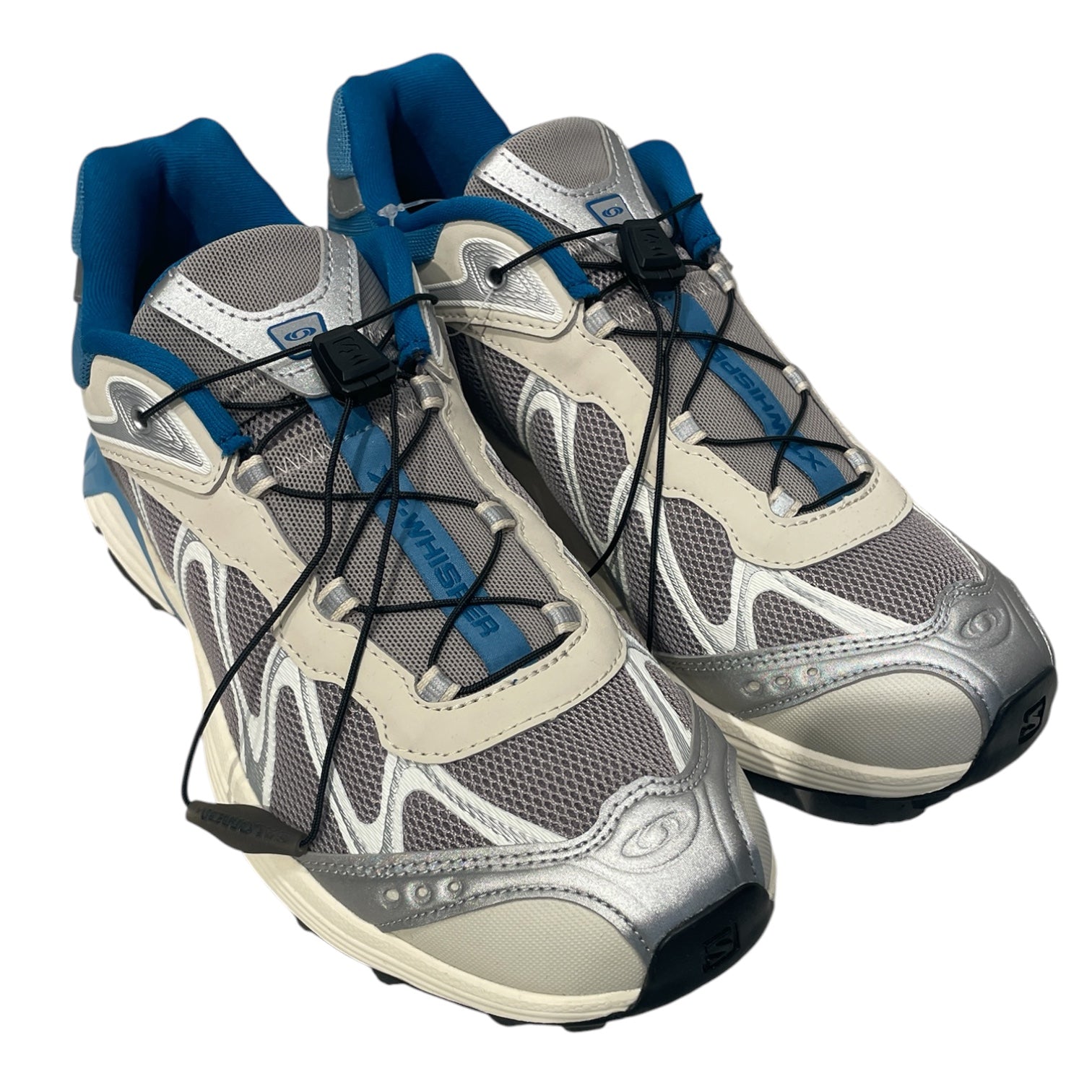 salomon/Low-Sneakers/US 8/Cotton/WHT/SILVER AND BLUE ART.491574 view 1