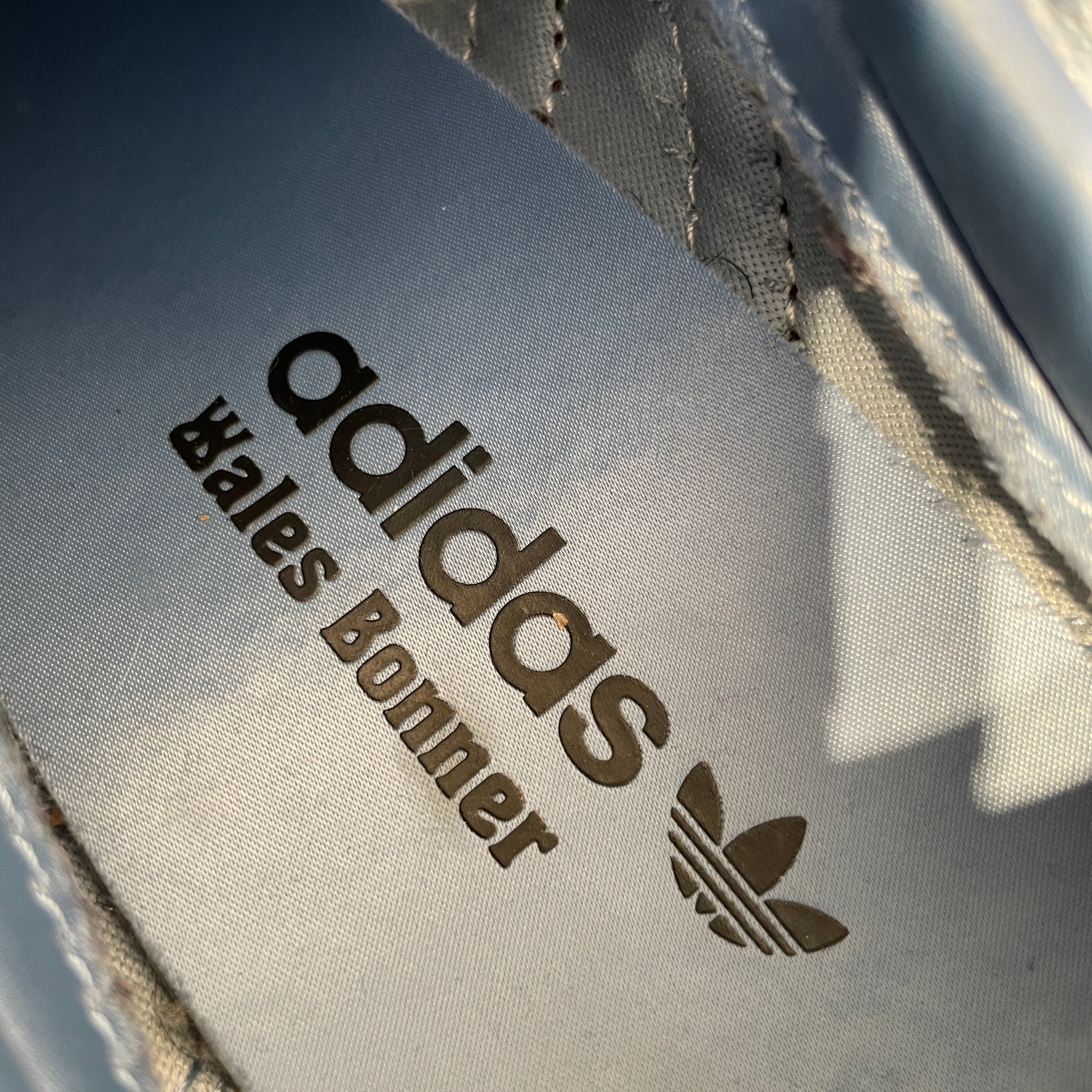 WALES BONNER/adidas/Low-Sneakers/US 8/Cotton/BLU/ view 3