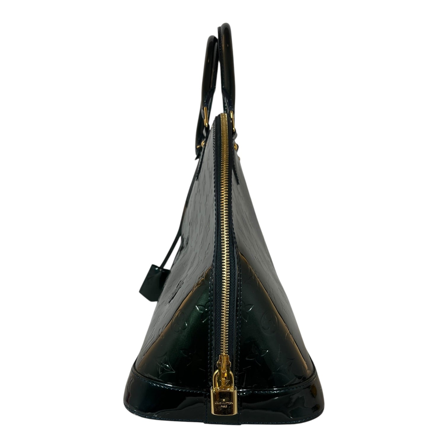LOUIS VUITTON/Hand Bag/Monogram/Leather/GRN/Louis Vuitton Patent Leather view 3
