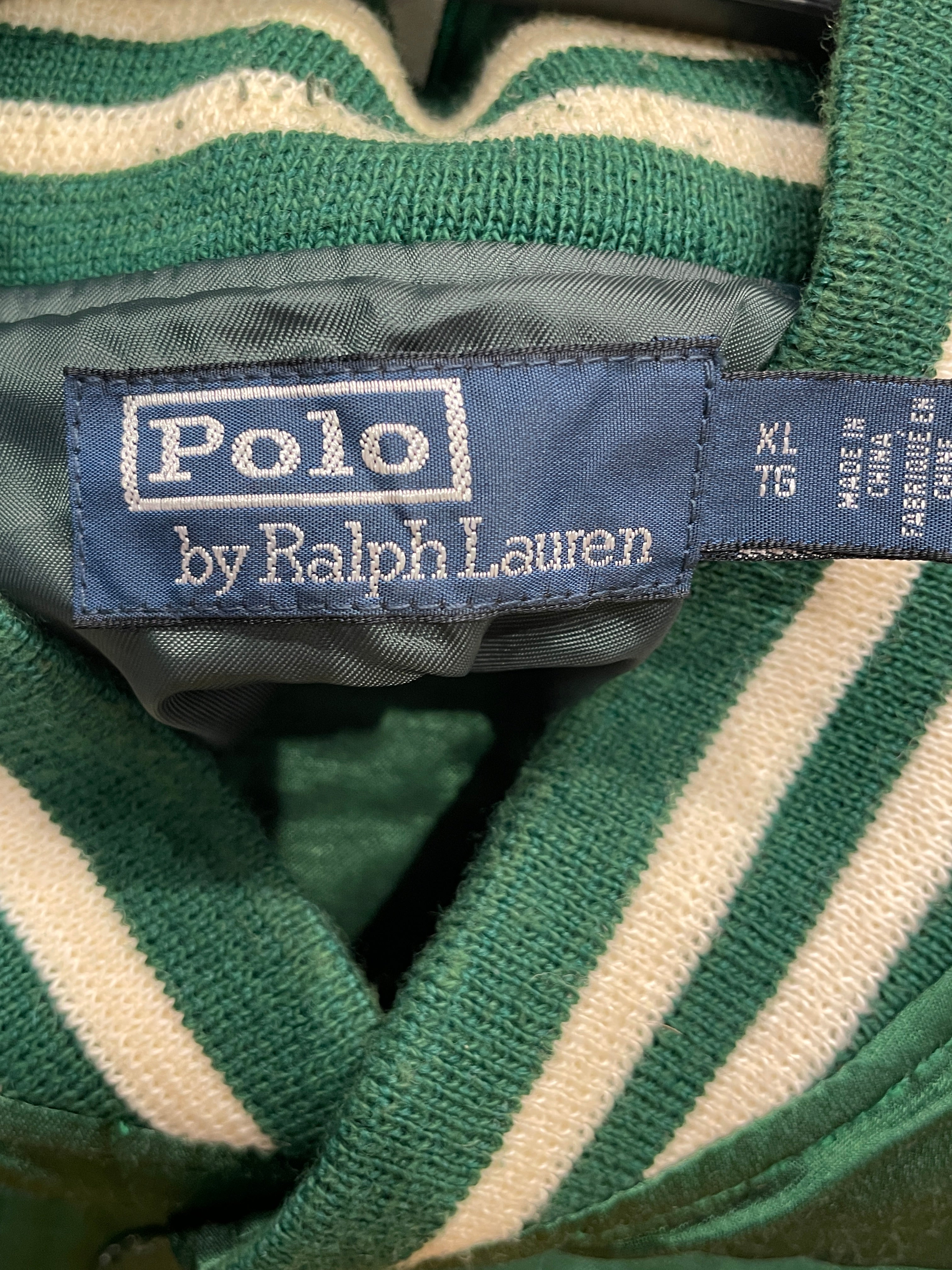 POLO RALPH LAUREN/Jacket/XL/GRN/VARSITYJACKET view 4