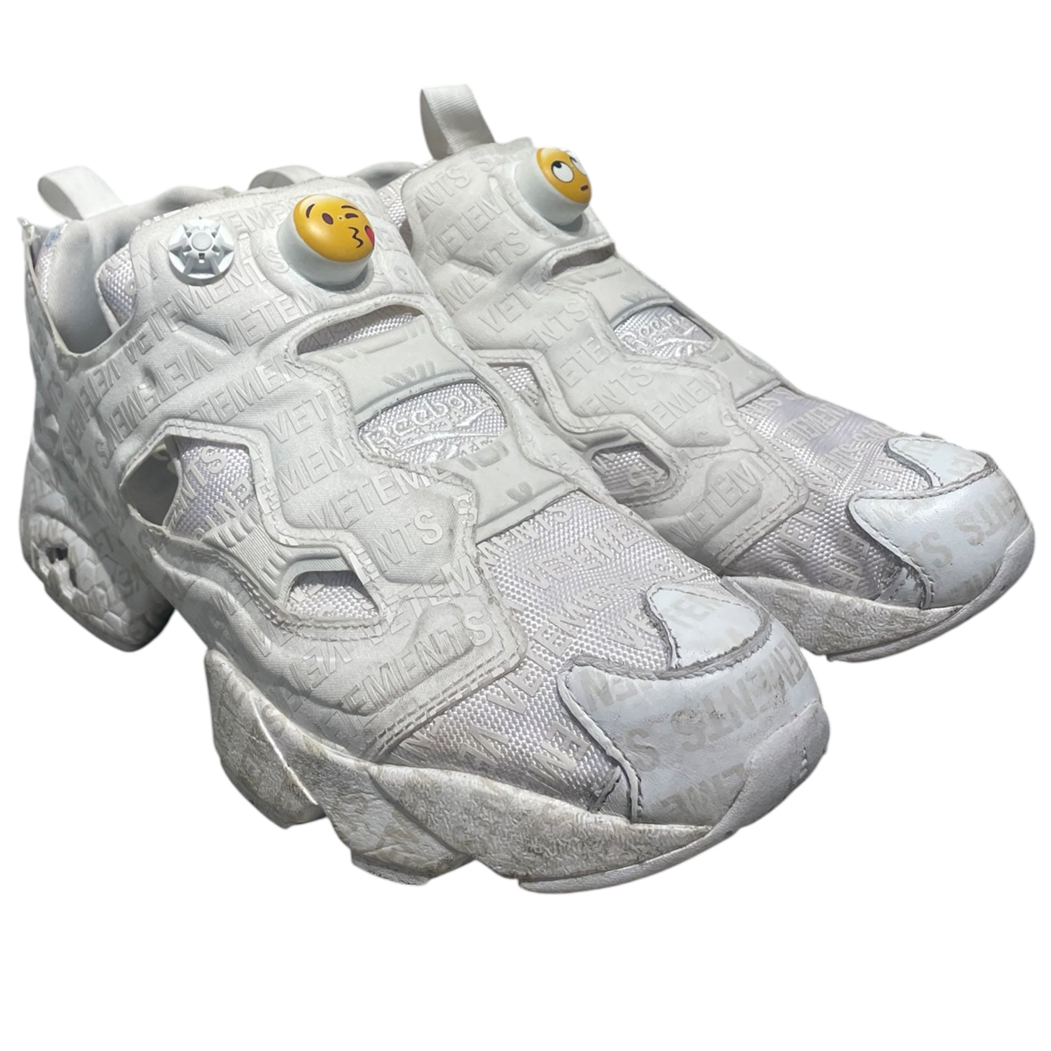 VETEMENTS/Low-Sneakers/US 8.5/Monogram/WHT/Vetements Emoji view 1