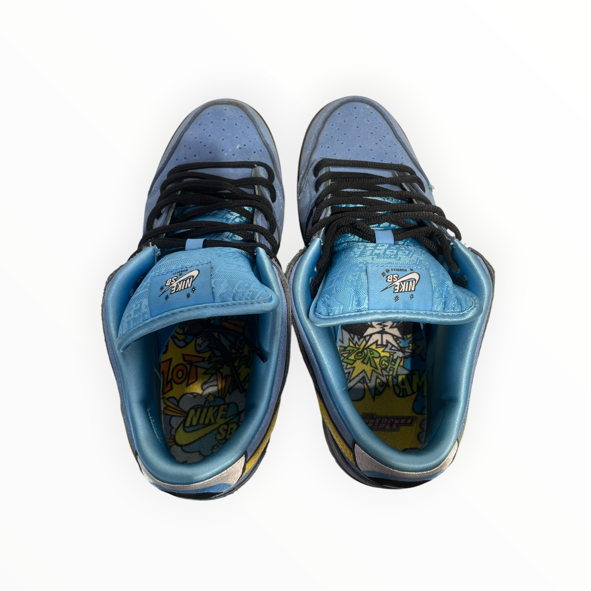 NIKE SB/Low-Sneakers/US 10/Cotton/BLU/Bubbles PowerPuff Girl view 3