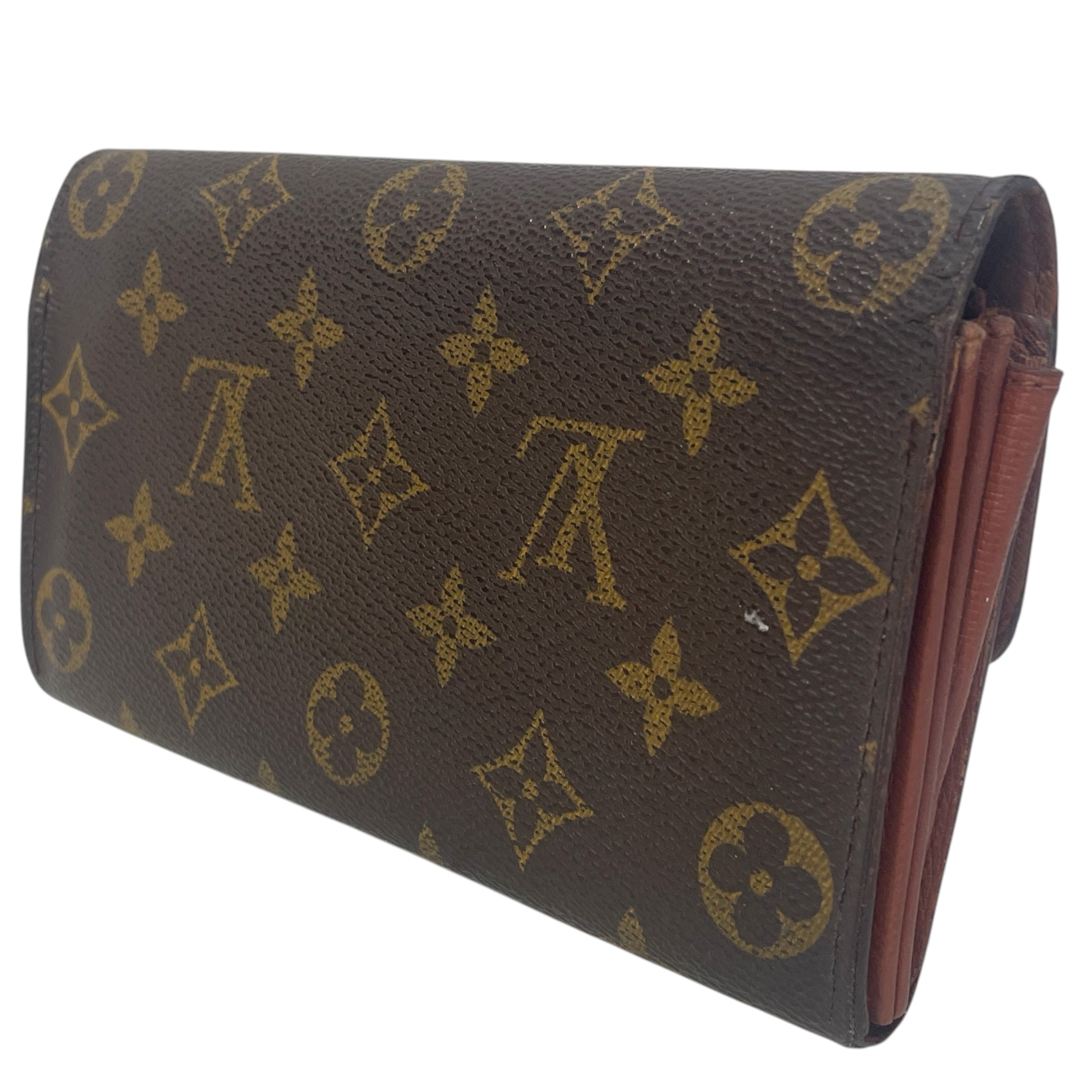 LOUIS VUITTON/Long Wallet/Monogram/Leather/BRW/M's/Porte Monnaie Tresor view 2