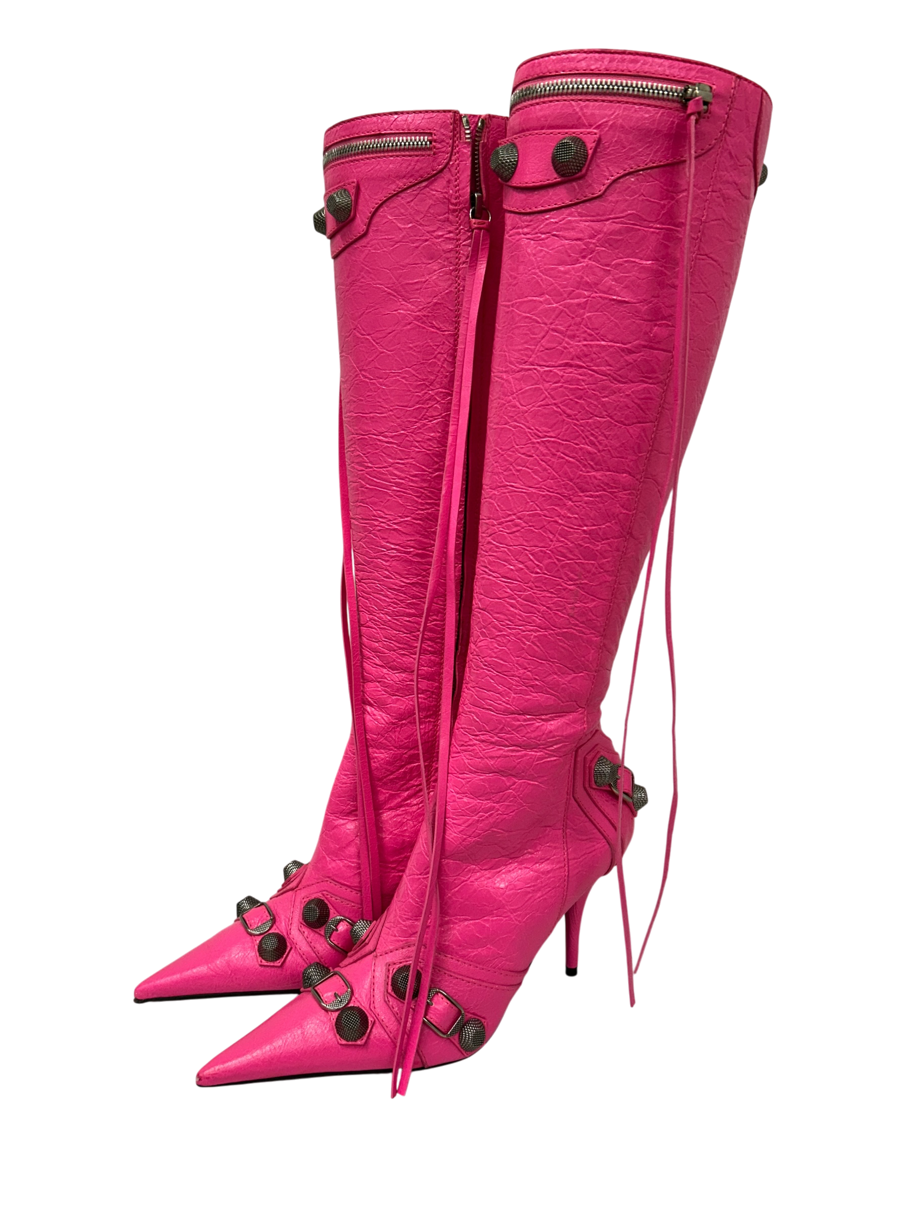 BALENCIAGA/Booties/EU 38/Lambskin/PNK/CAGOLE BOOTS BNWT view 1