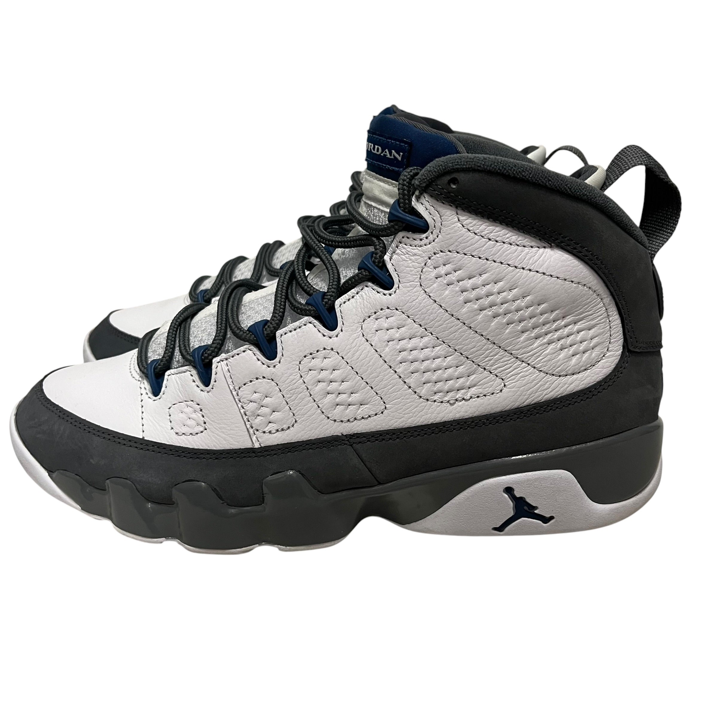 JORDAN BRAND/Hi-Sneakers/US 9.5/WHT/flint 9s view 2