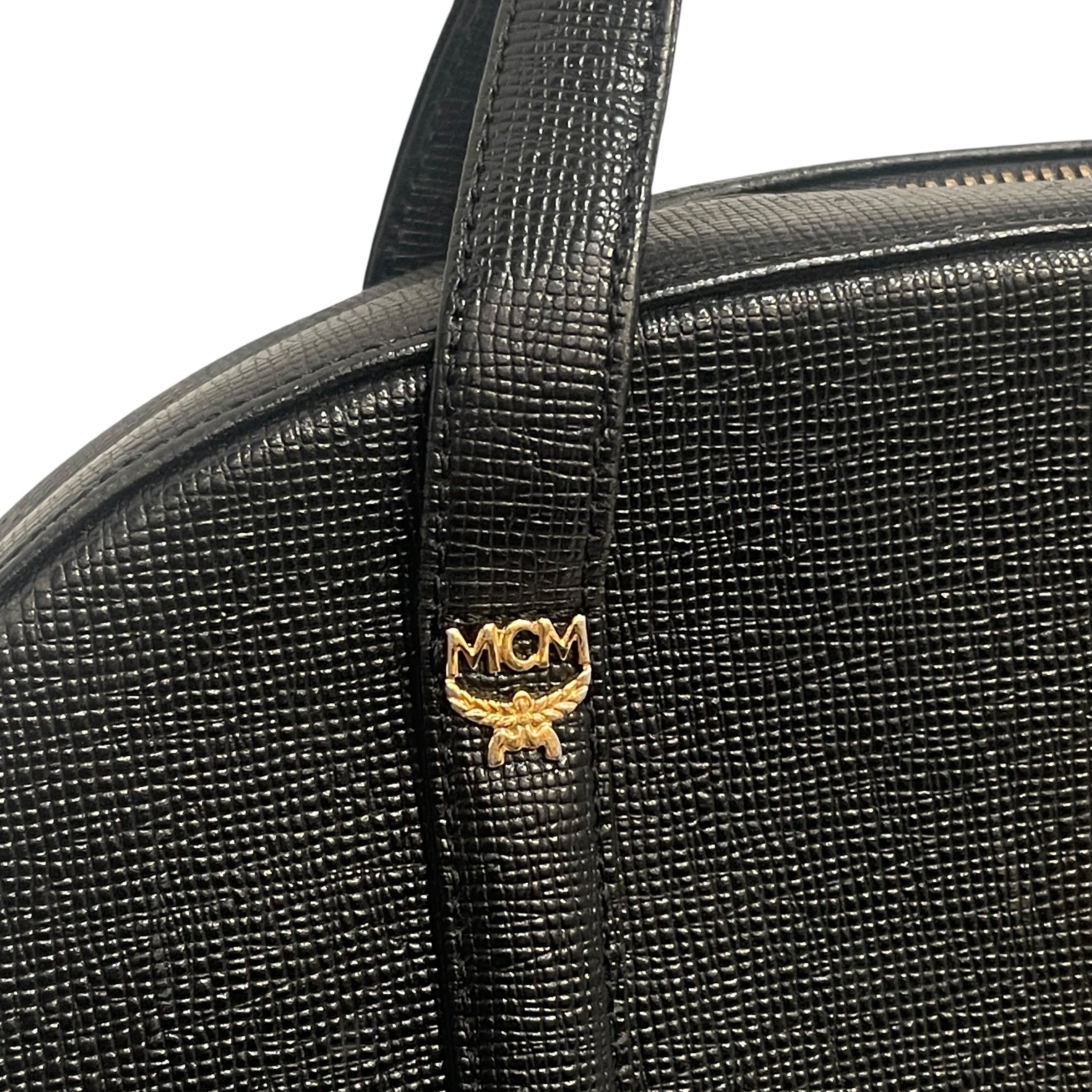 MCM/Hand Bag/Leather/BLK/ view 6